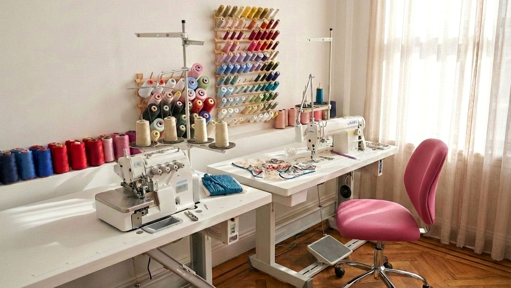 Behind the scenes, a small factory of sewing sustainable silk lingerie