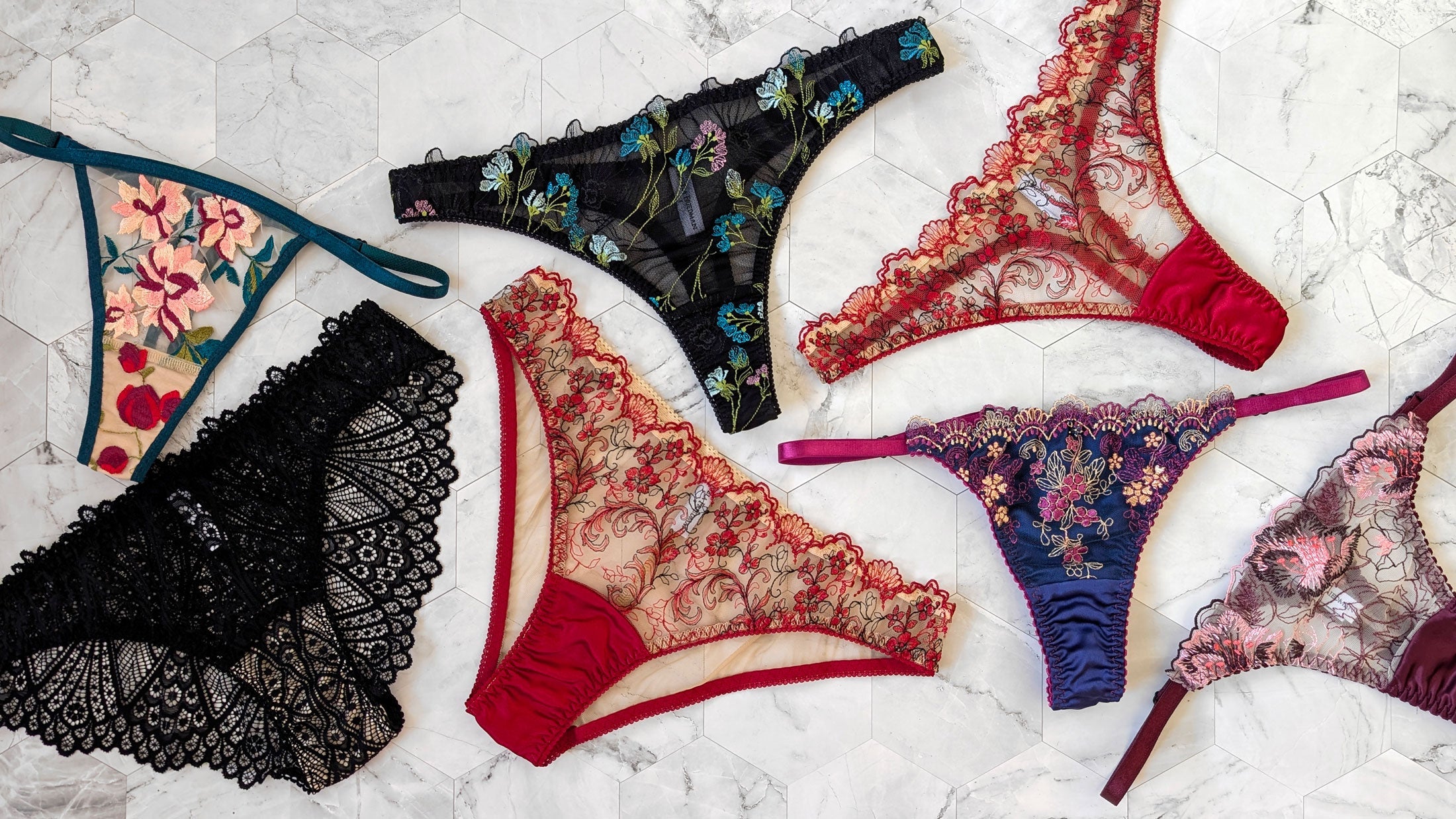 Colorful underwear sets for No VPL showing