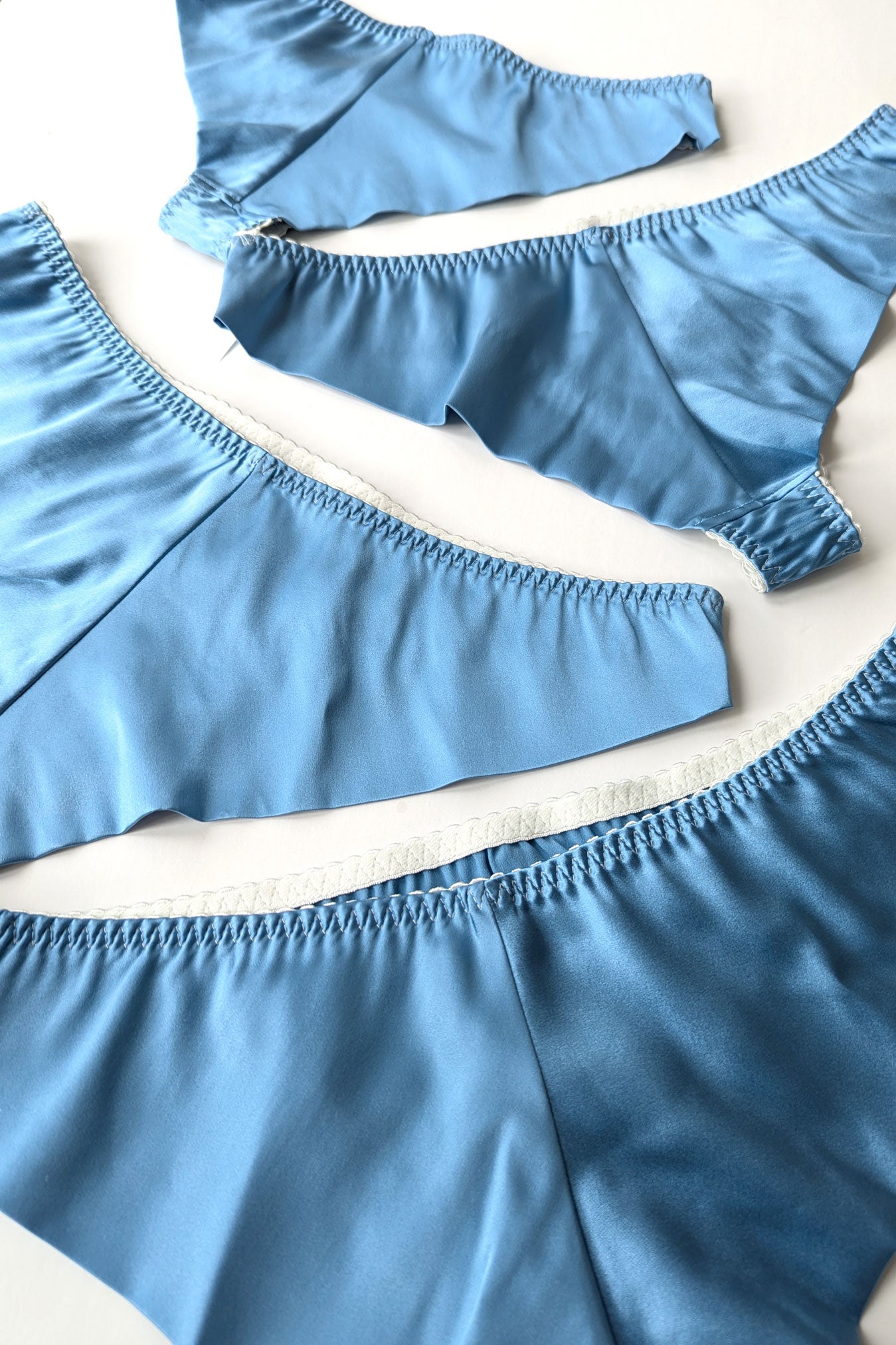 Silk knickers - Azure
