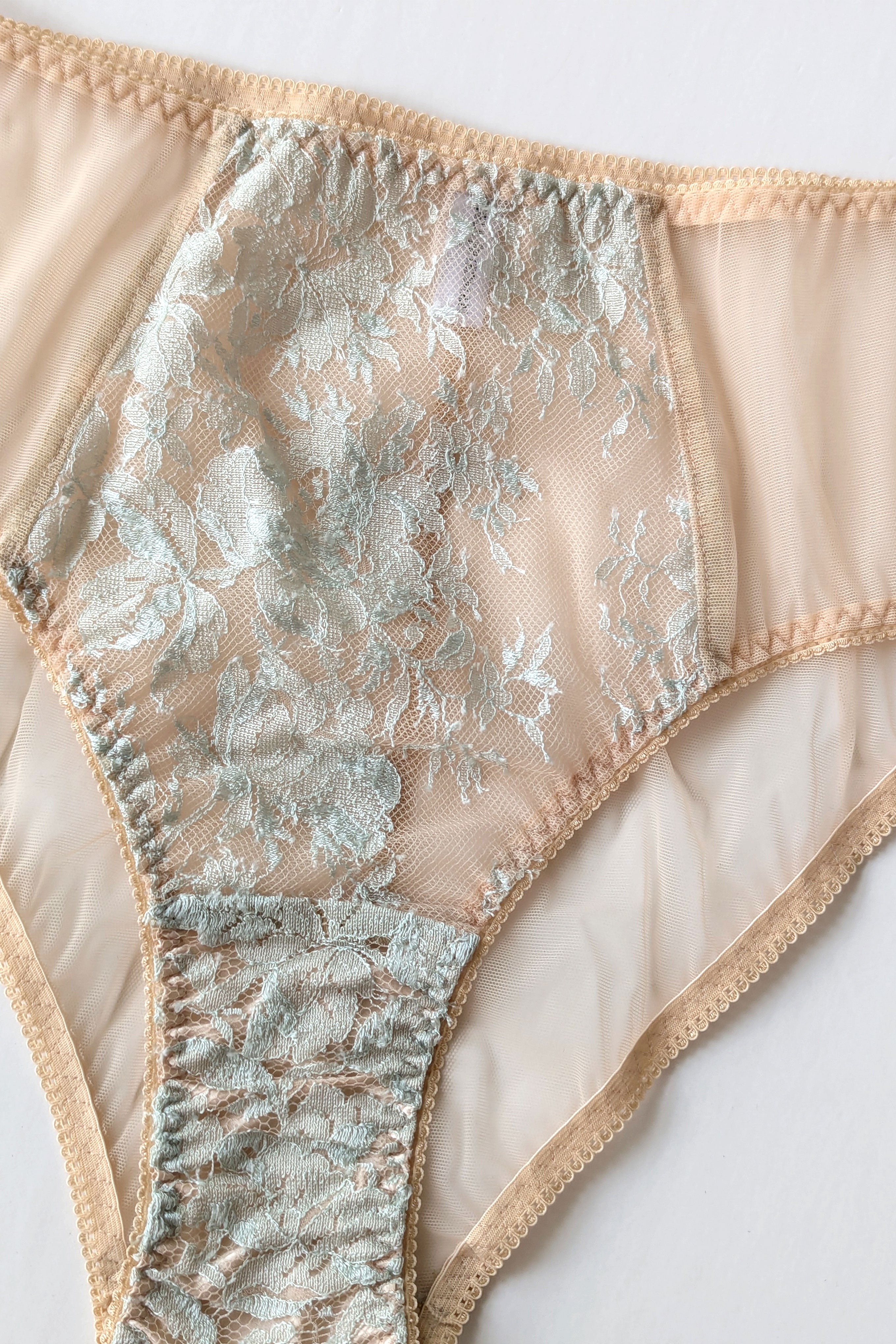 French lace knickers - Mint 1