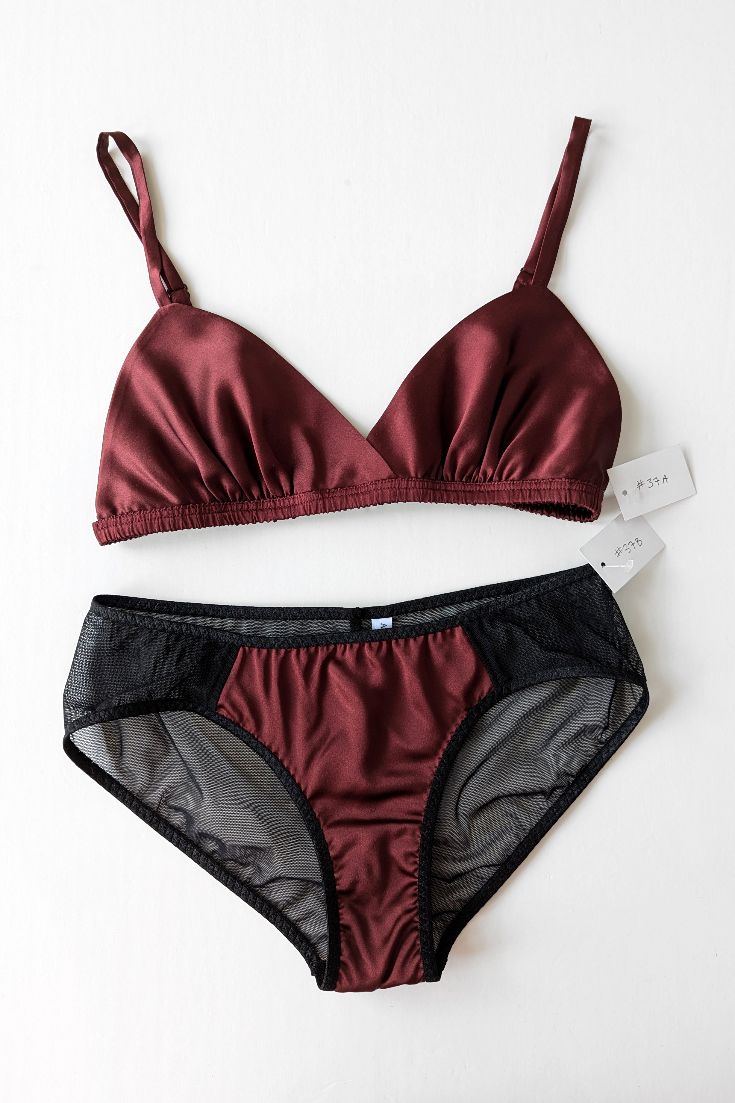 2pc lingerie set - Burgundy 1