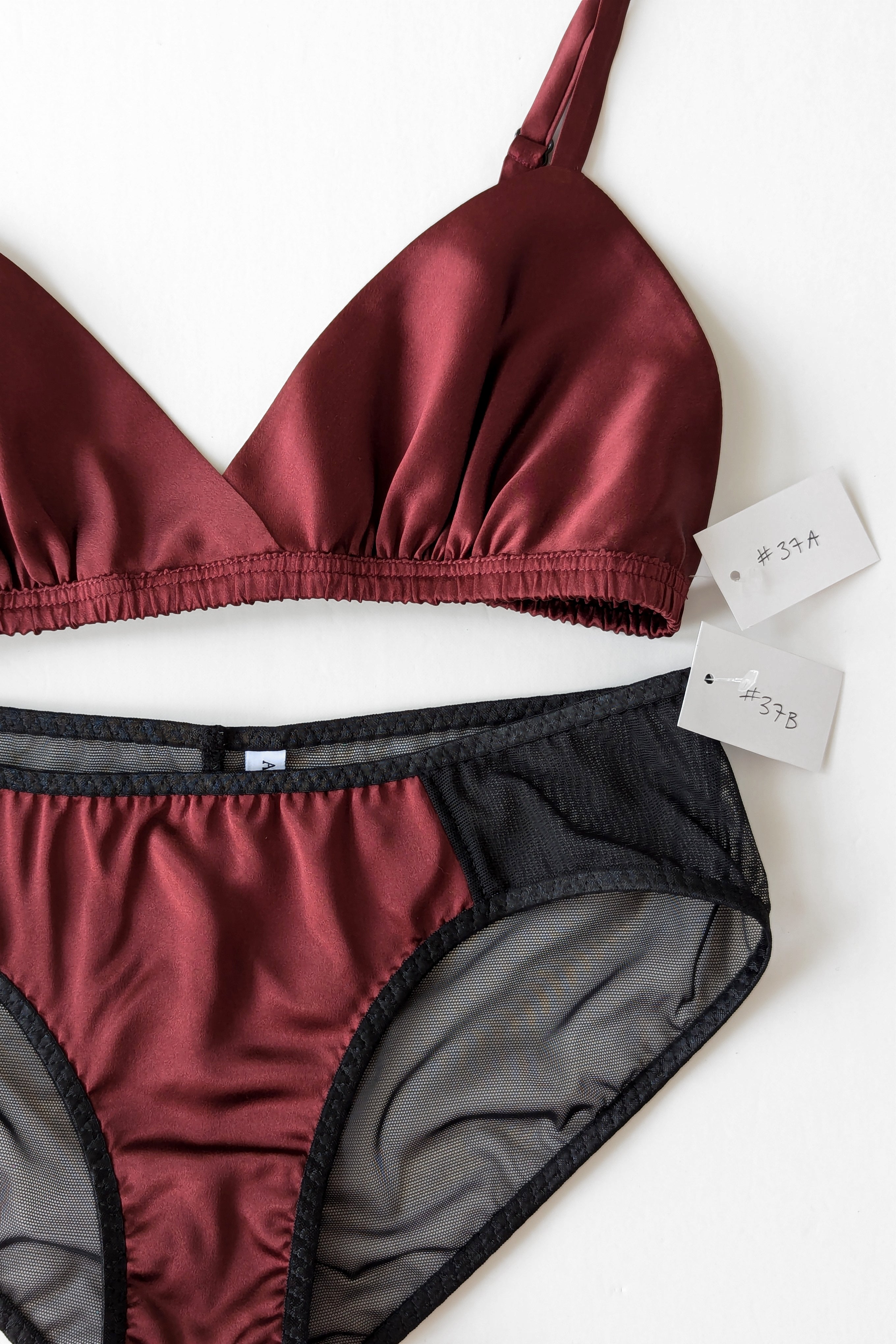 2pc lingerie set - Burgundy 1