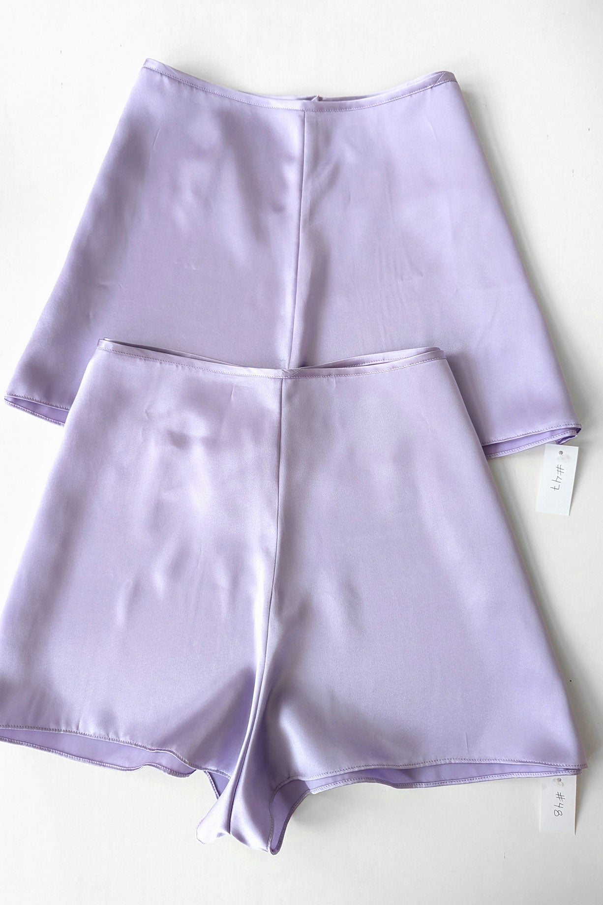 Silk tap pants - Lilac