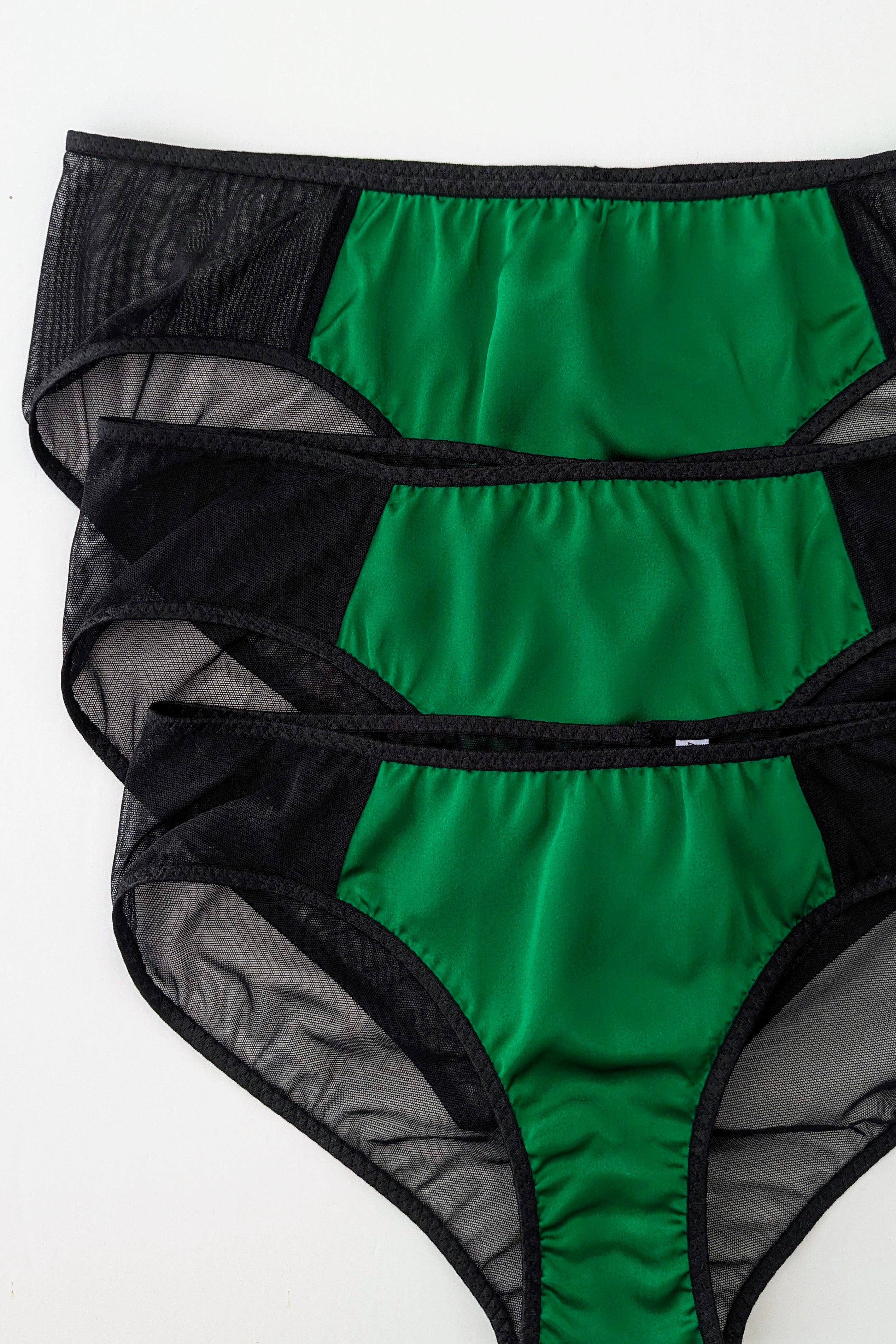 Silk knickers - Emerald