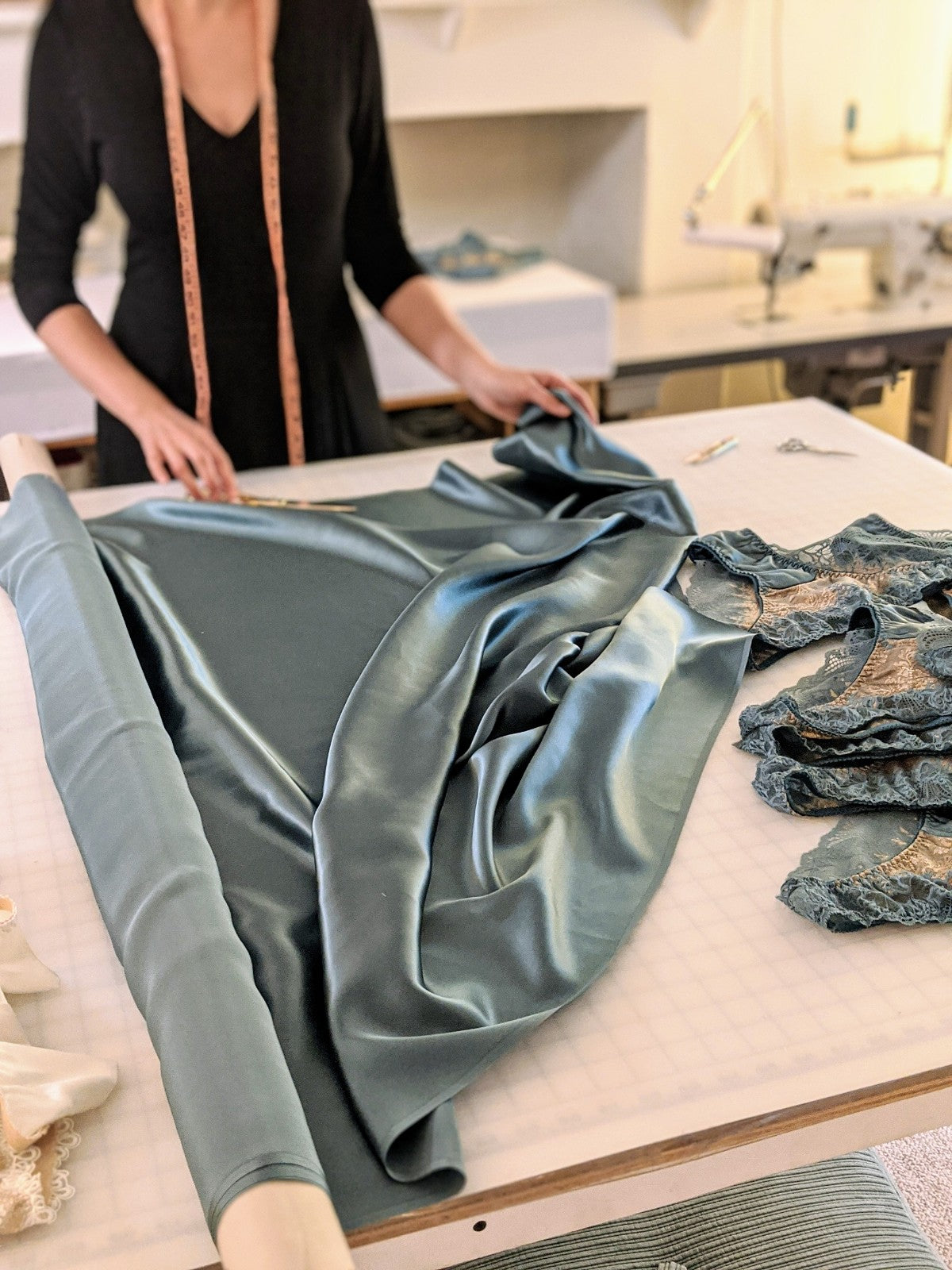 Handmade lingerie and silk loungewear in England