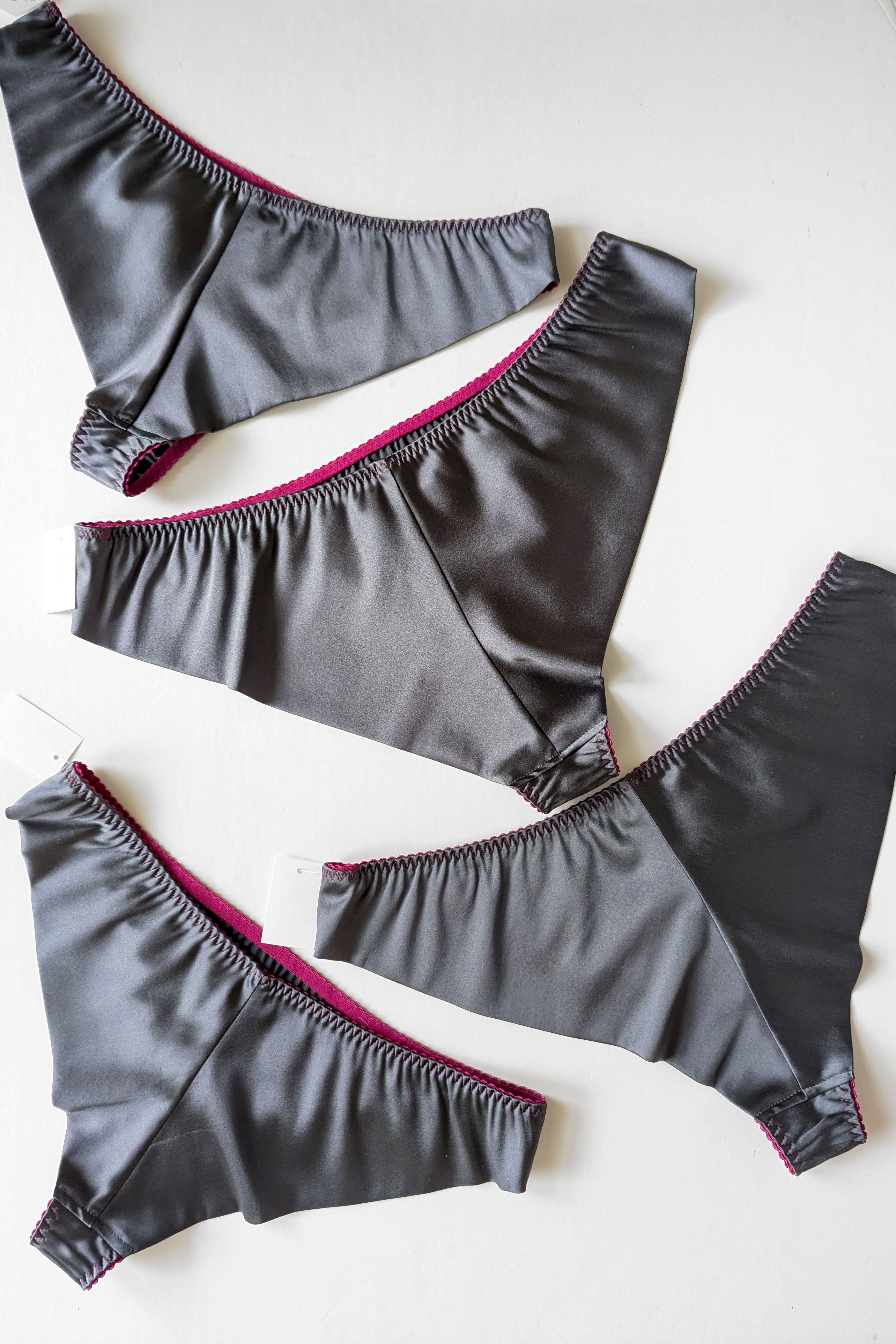 Silk knickers - Charcoal