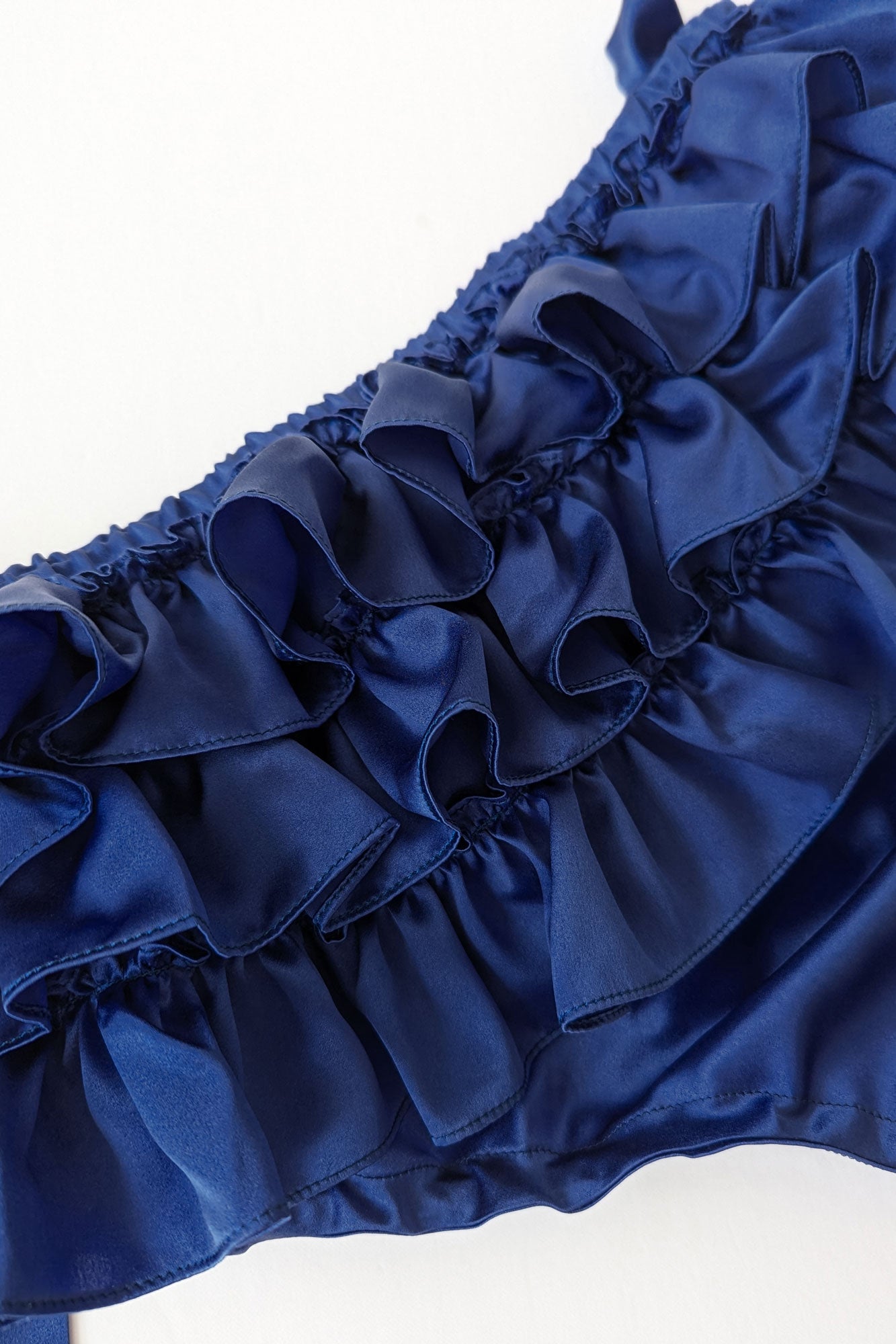 Custom silk ruffled panties