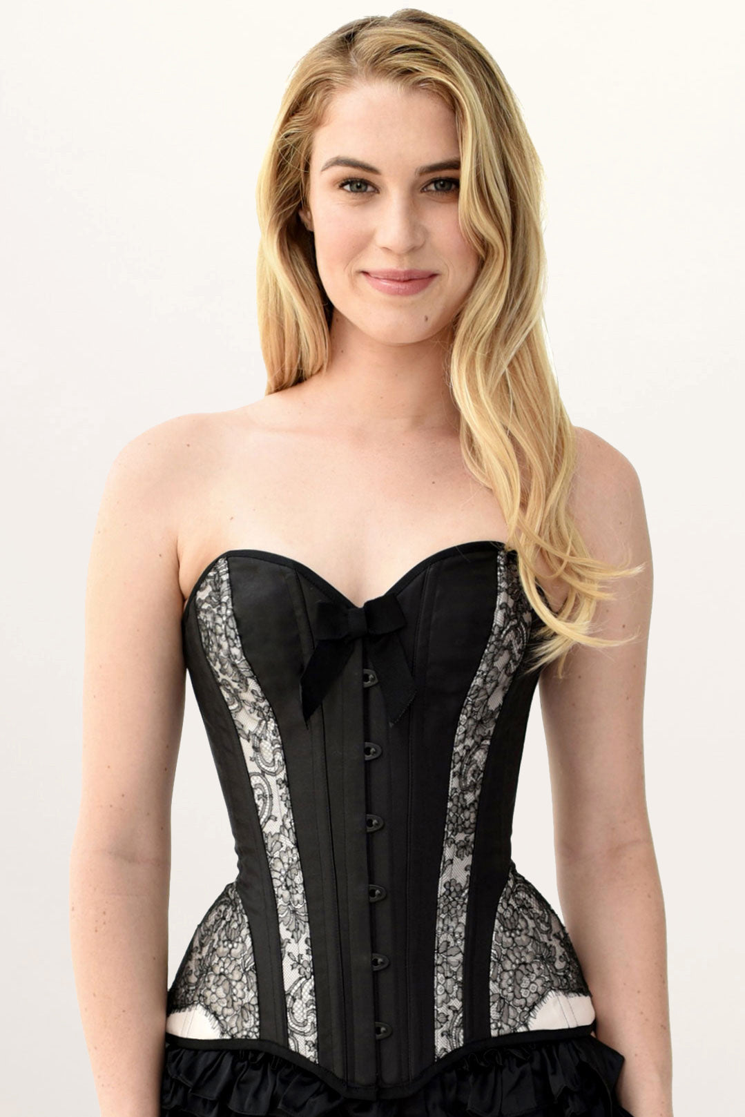 PCW Pure One Corset Works // Half Cup Corset Victorian: All Black