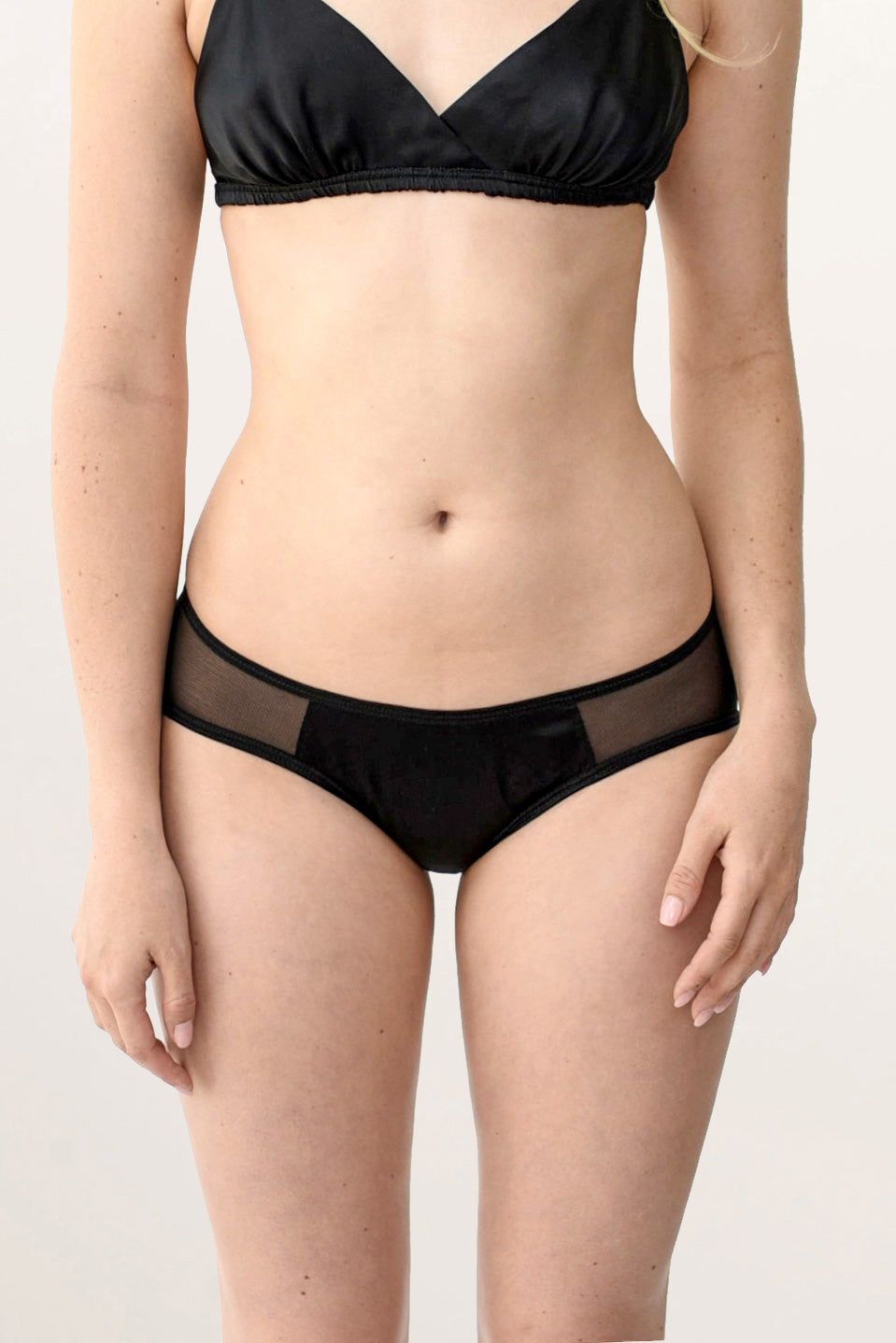Buy Xs and Os Women Sheer Mesh Bra Panty Lingerie Set (Black, Free