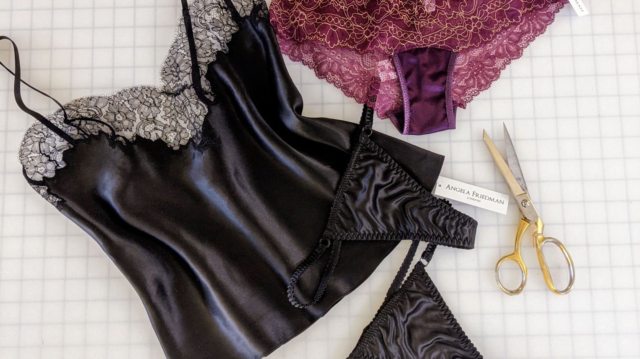 Behind the scenes of sewing sustainable silk lingerie