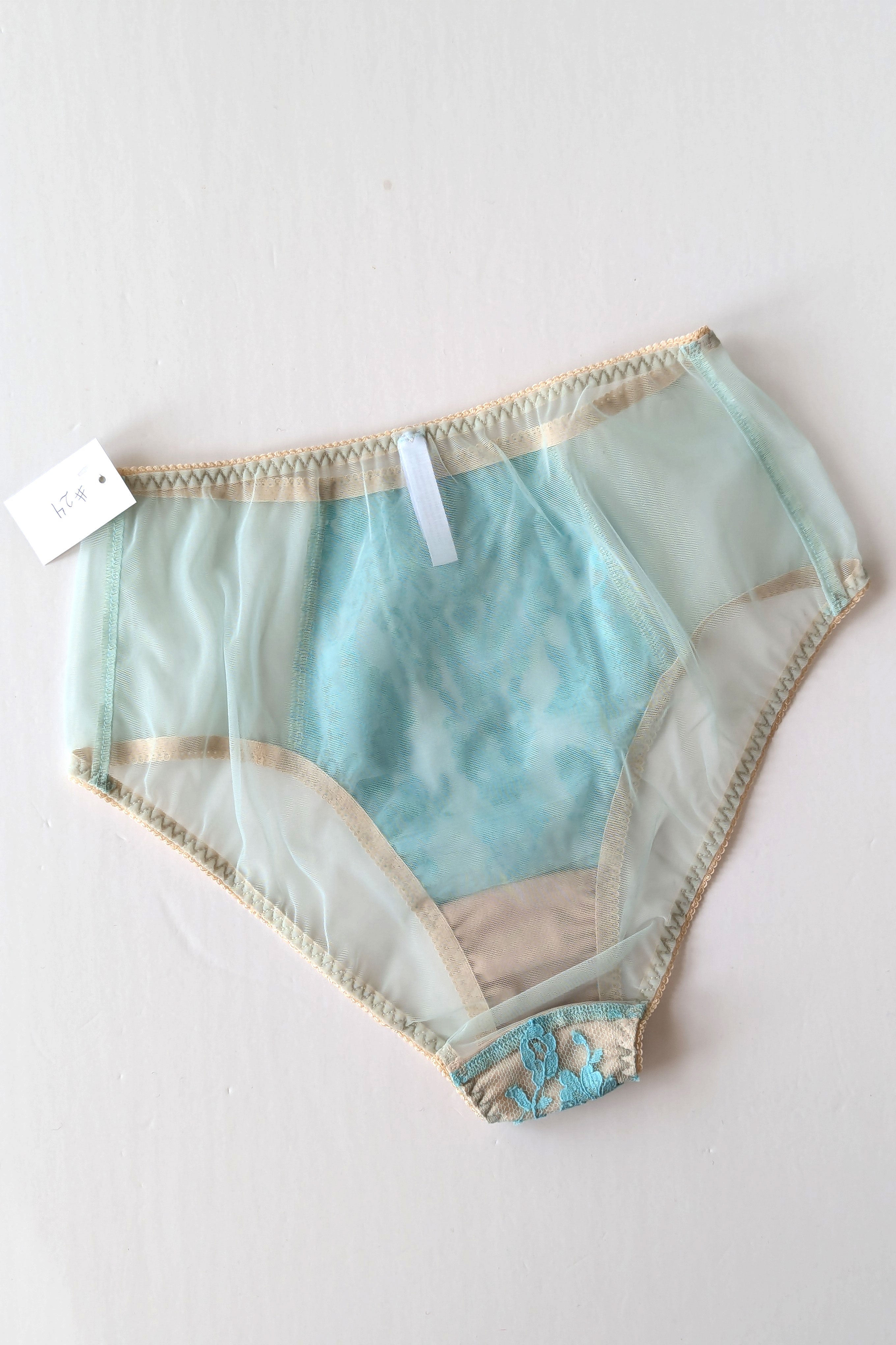 French lace knickers - Turquoise
