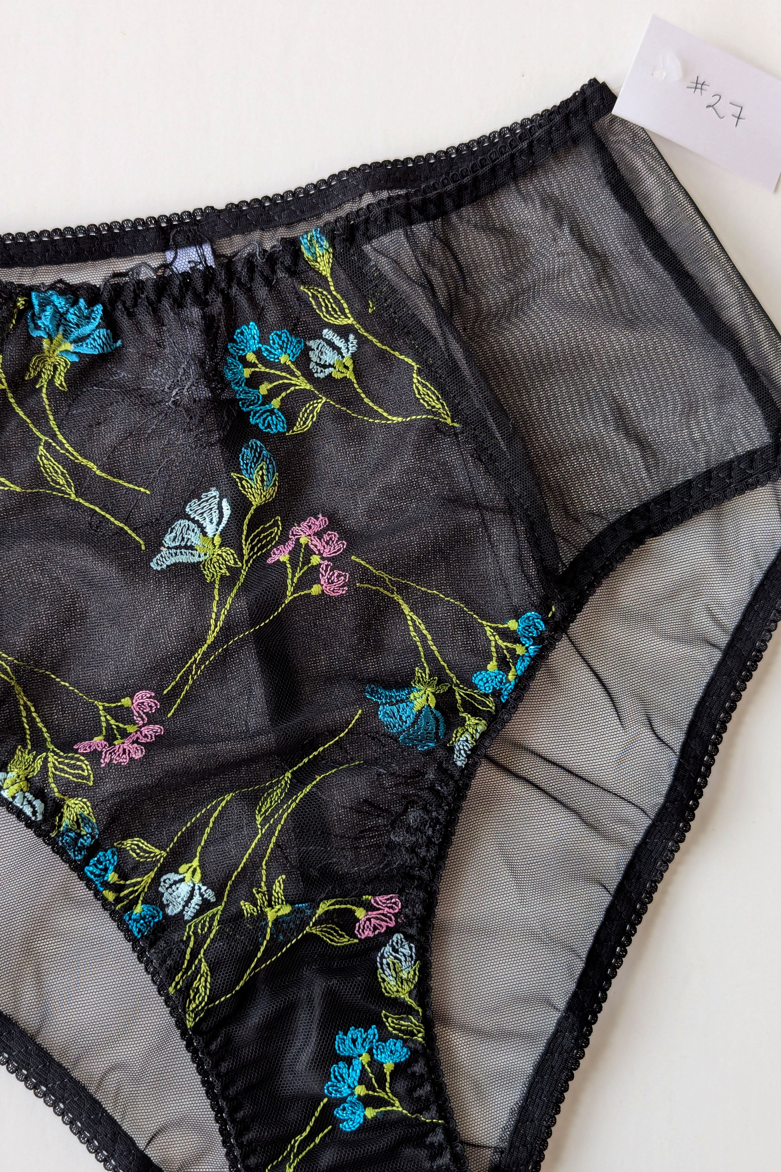 Embroidered mesh knickers - Seraphina 1