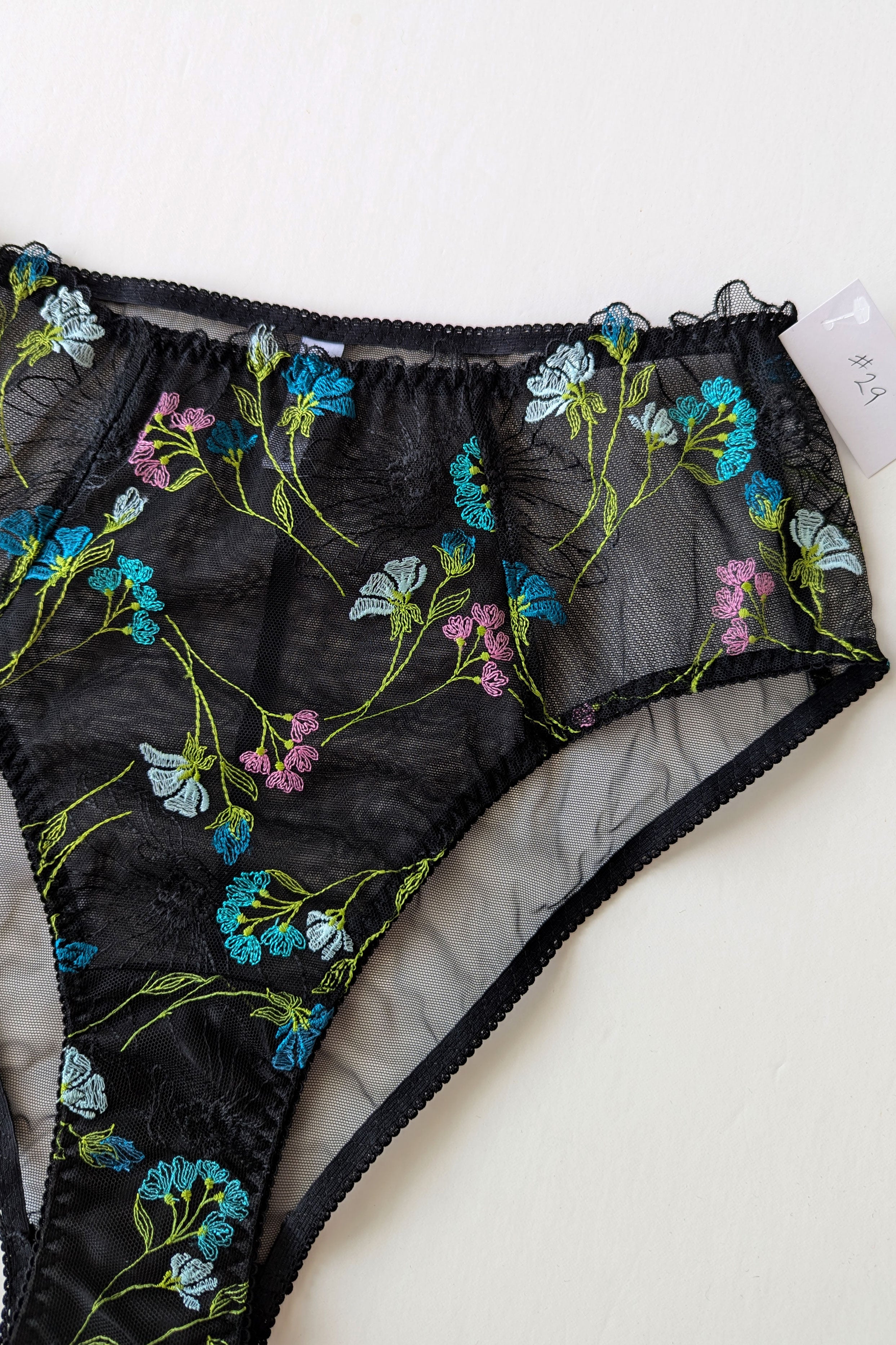 Embroidered mesh knickers - Seraphina 2