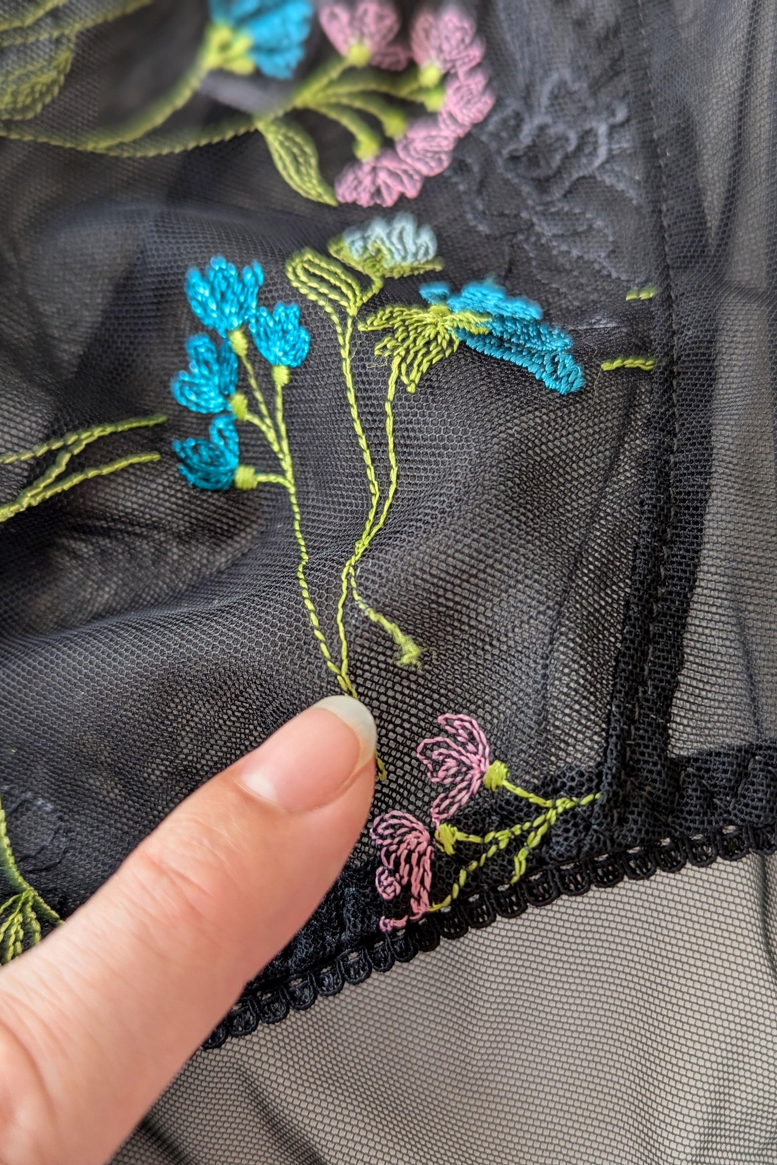 Embroidered mesh knickers - Seraphina 3