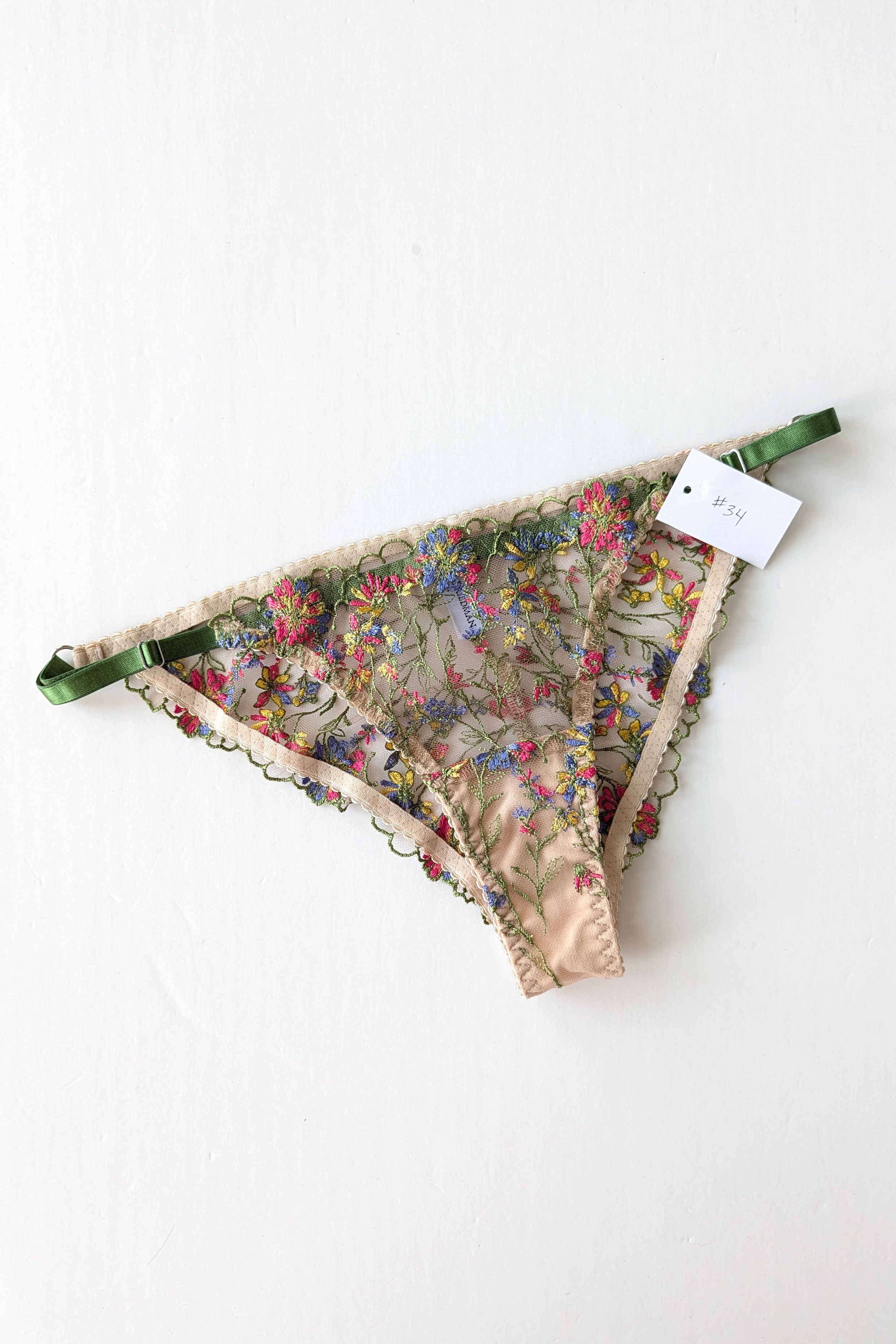 Embroidered knickers- Meadow