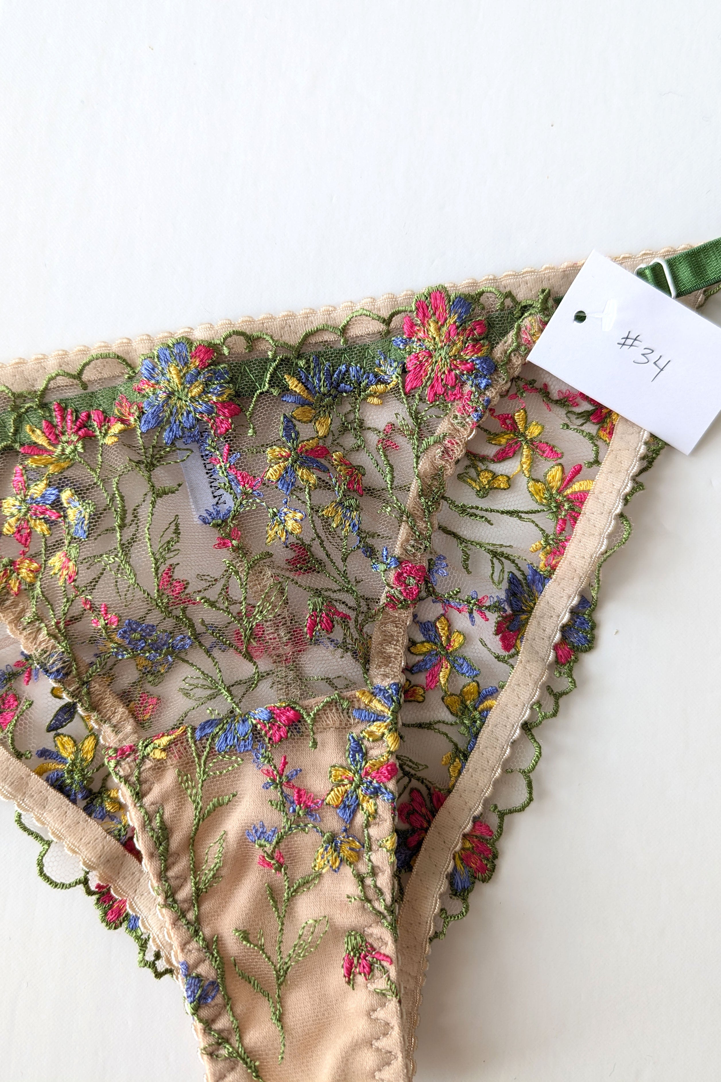 Embroidered knickers- Meadow