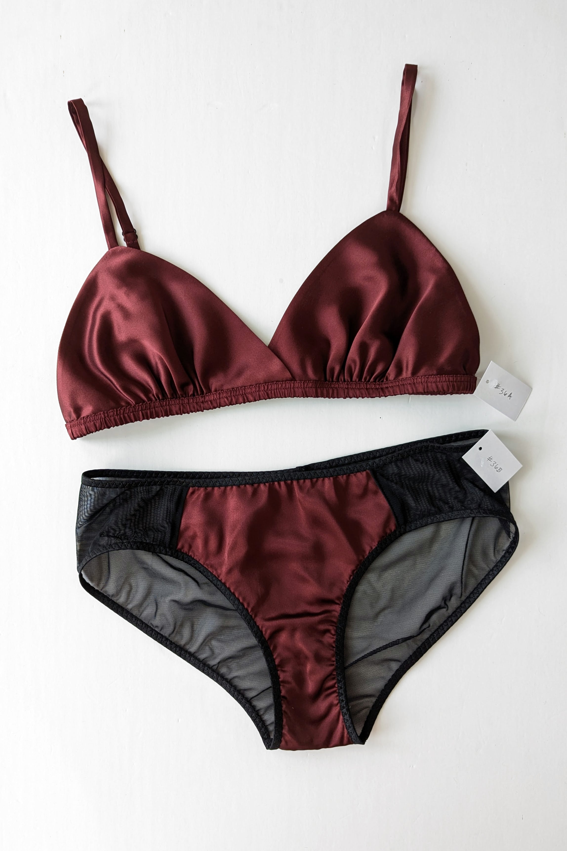 2pc lingerie set - Burgundy 2