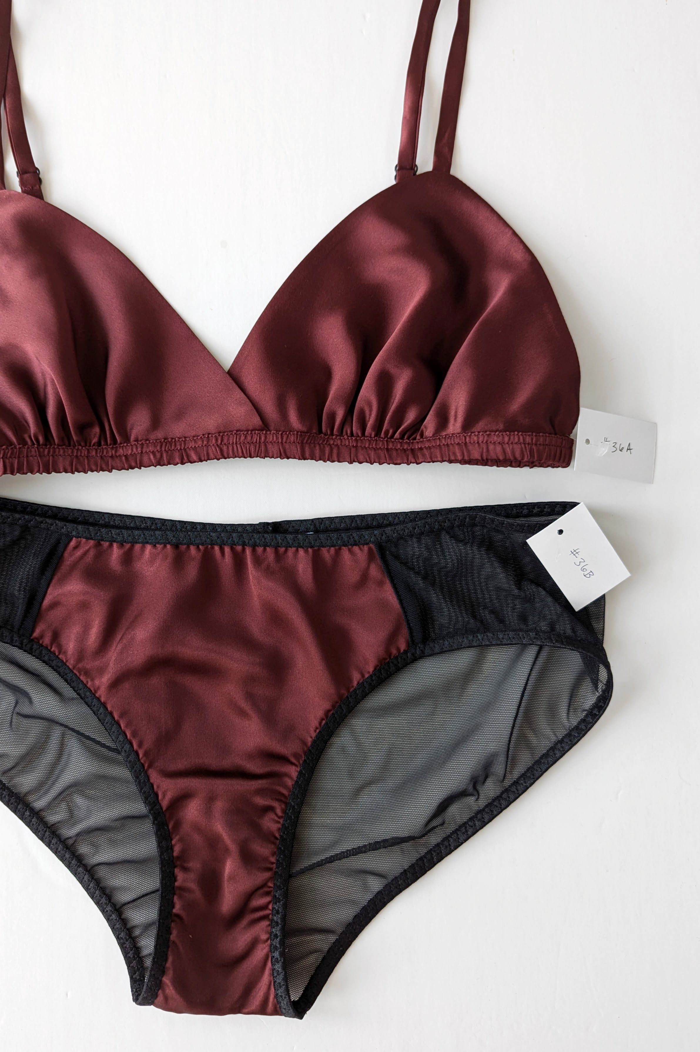 2pc lingerie set - Burgundy 2