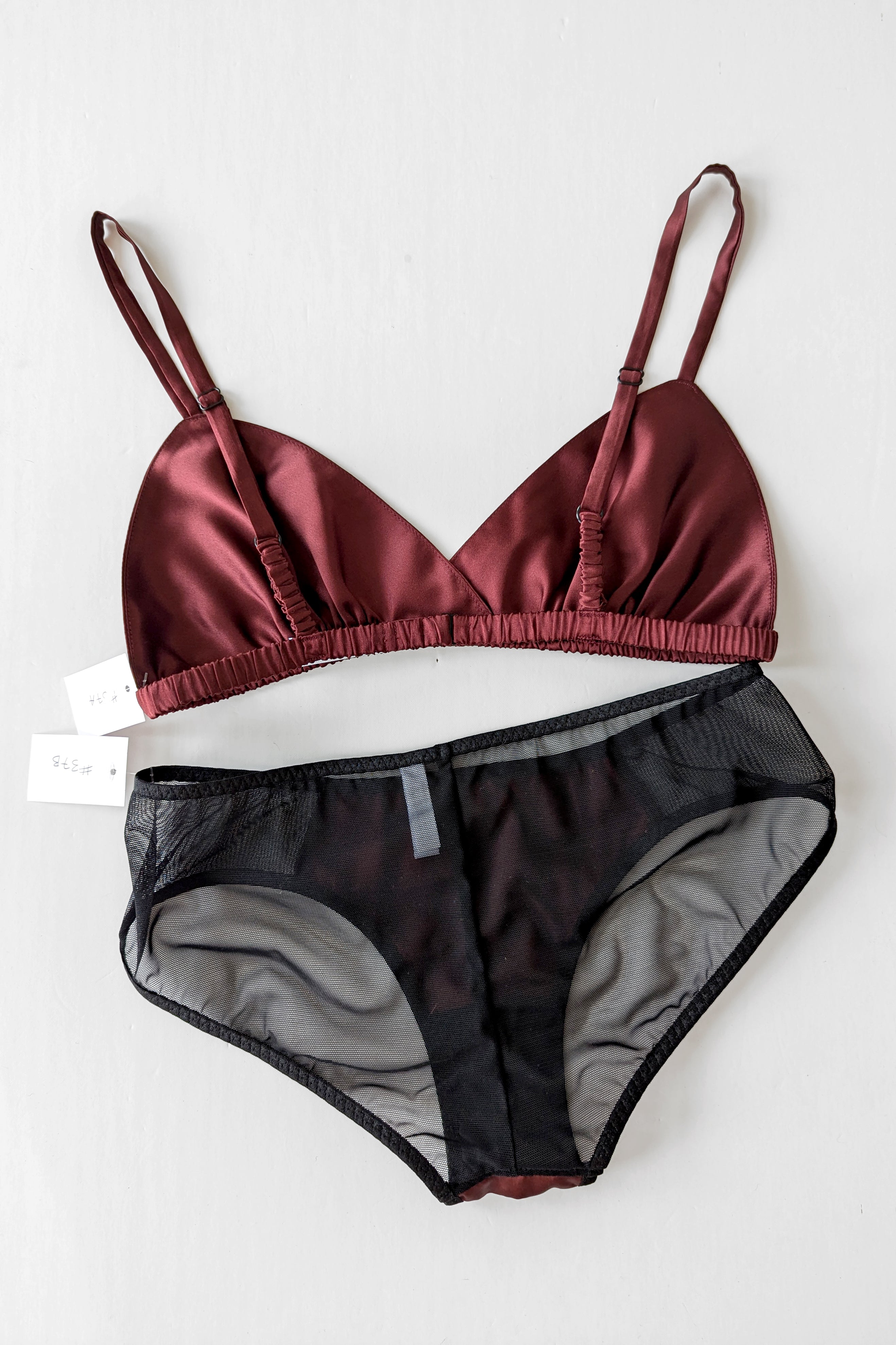 2pc lingerie set - Burgundy 1