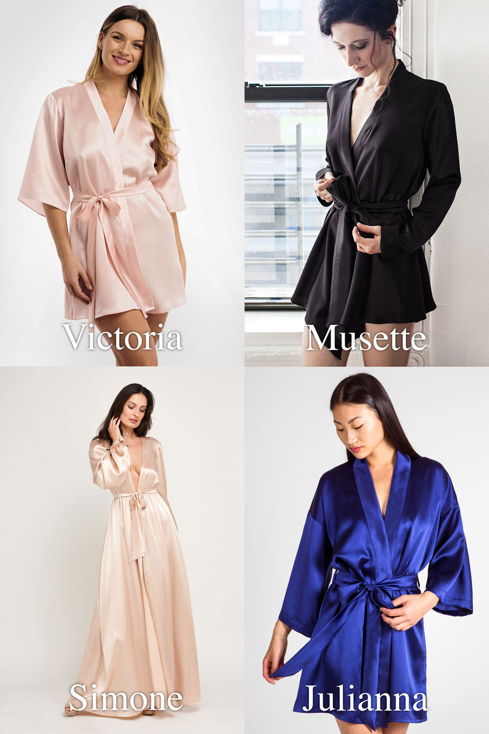 Custom color silk robe | 100% silk, bespoke dressing gowns