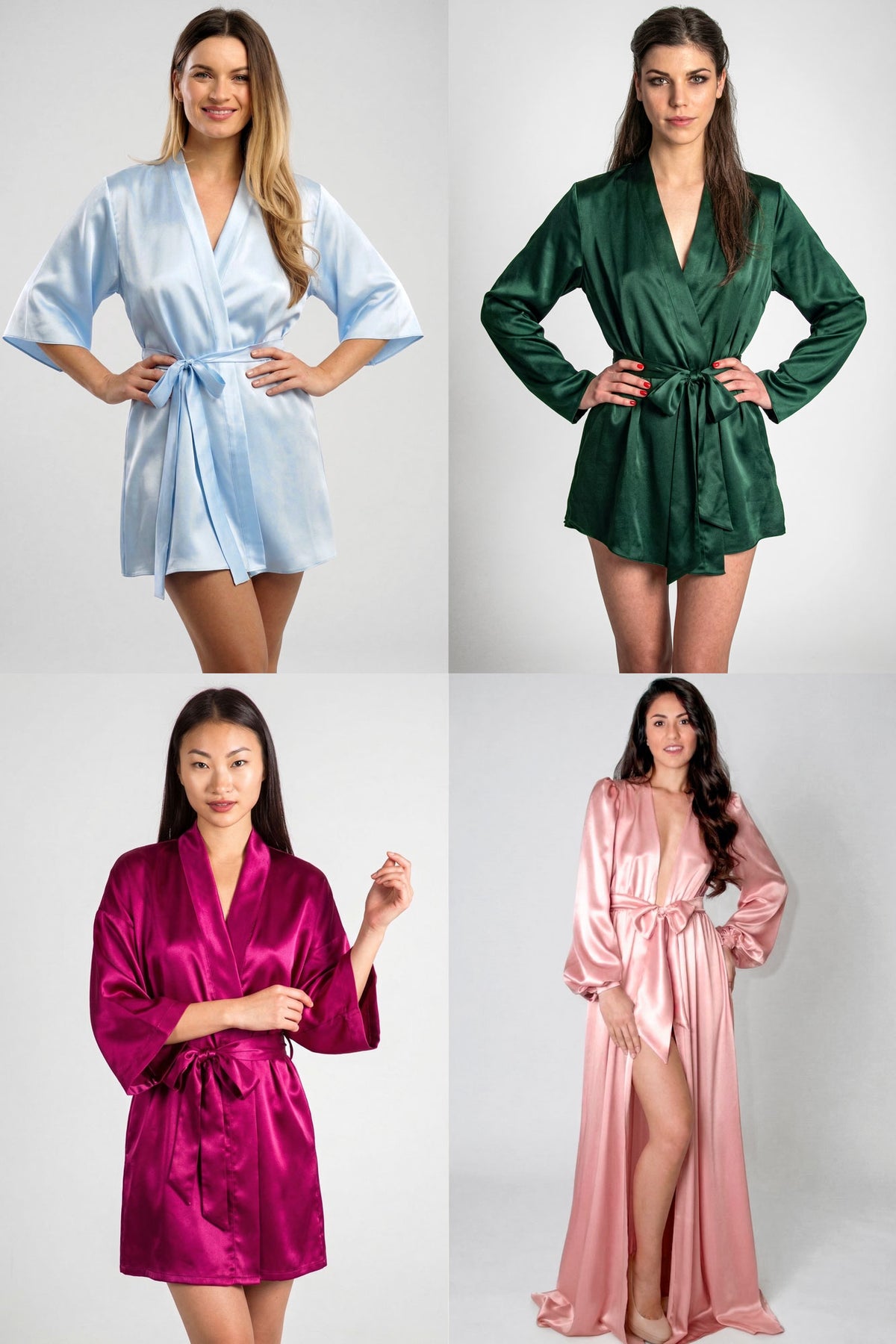 Custom color silk robe | 100% silk, bespoke dressing gowns