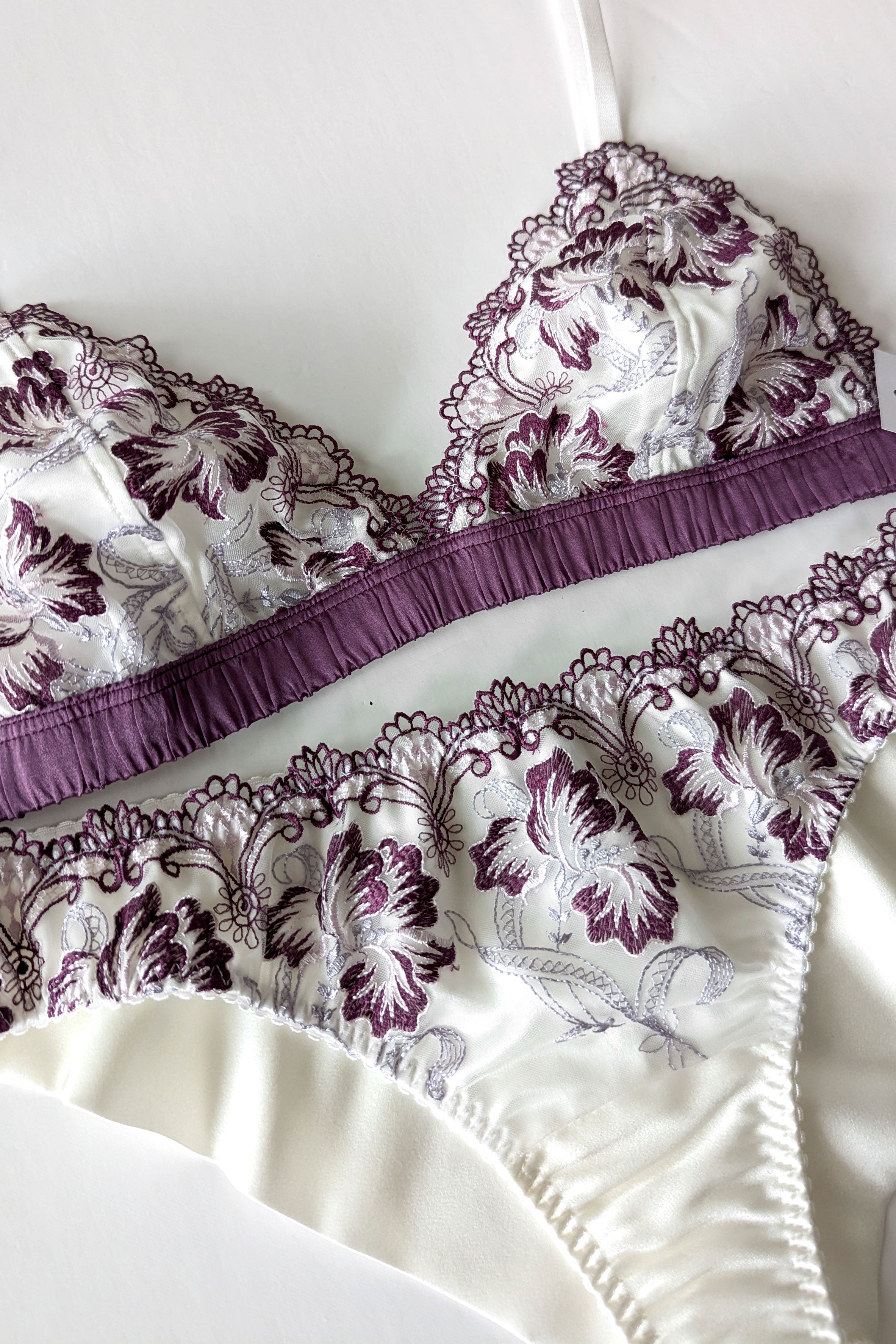 2pc lingerie set - Purple 1