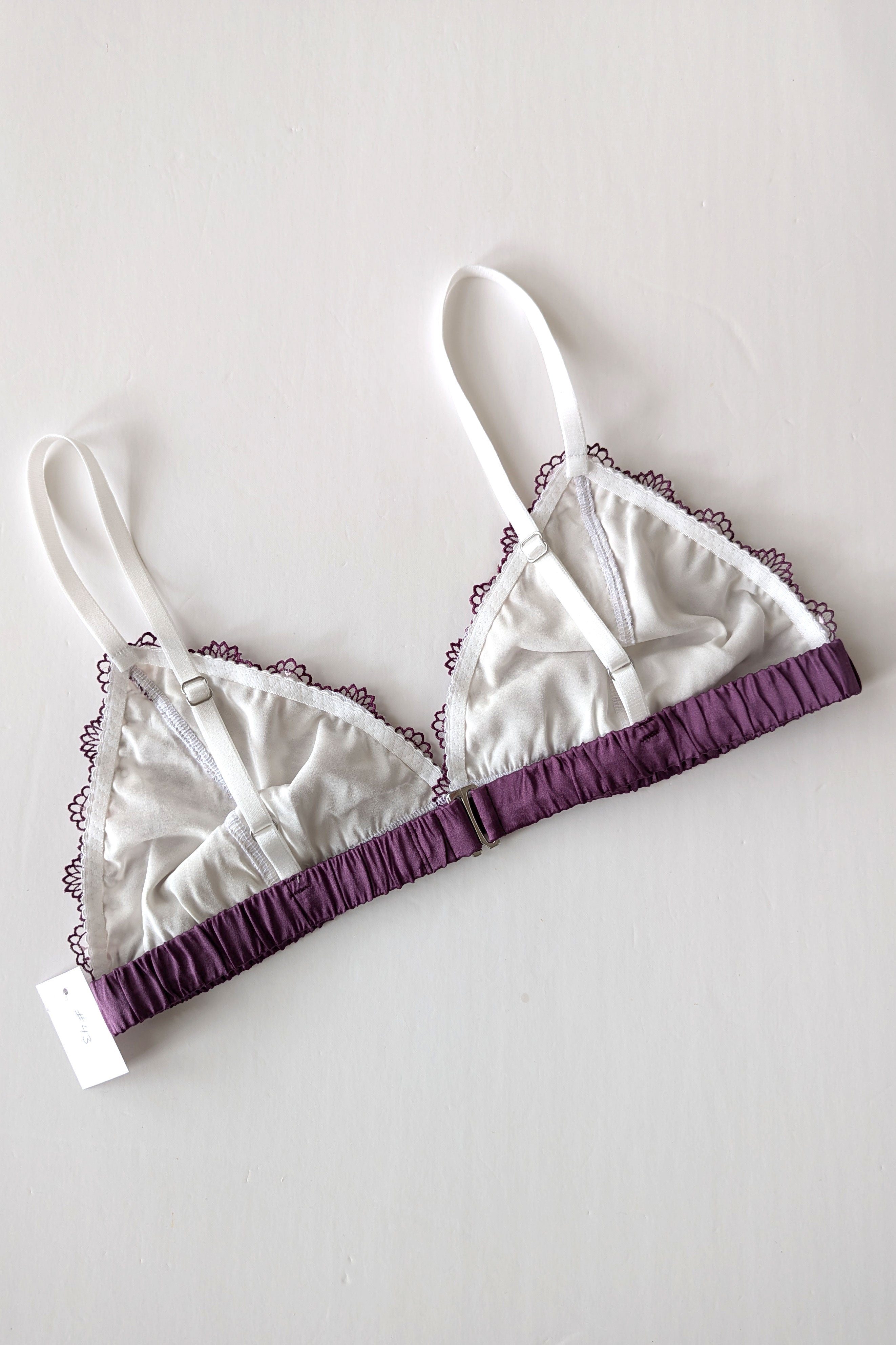 Embroidered bralette - Purple