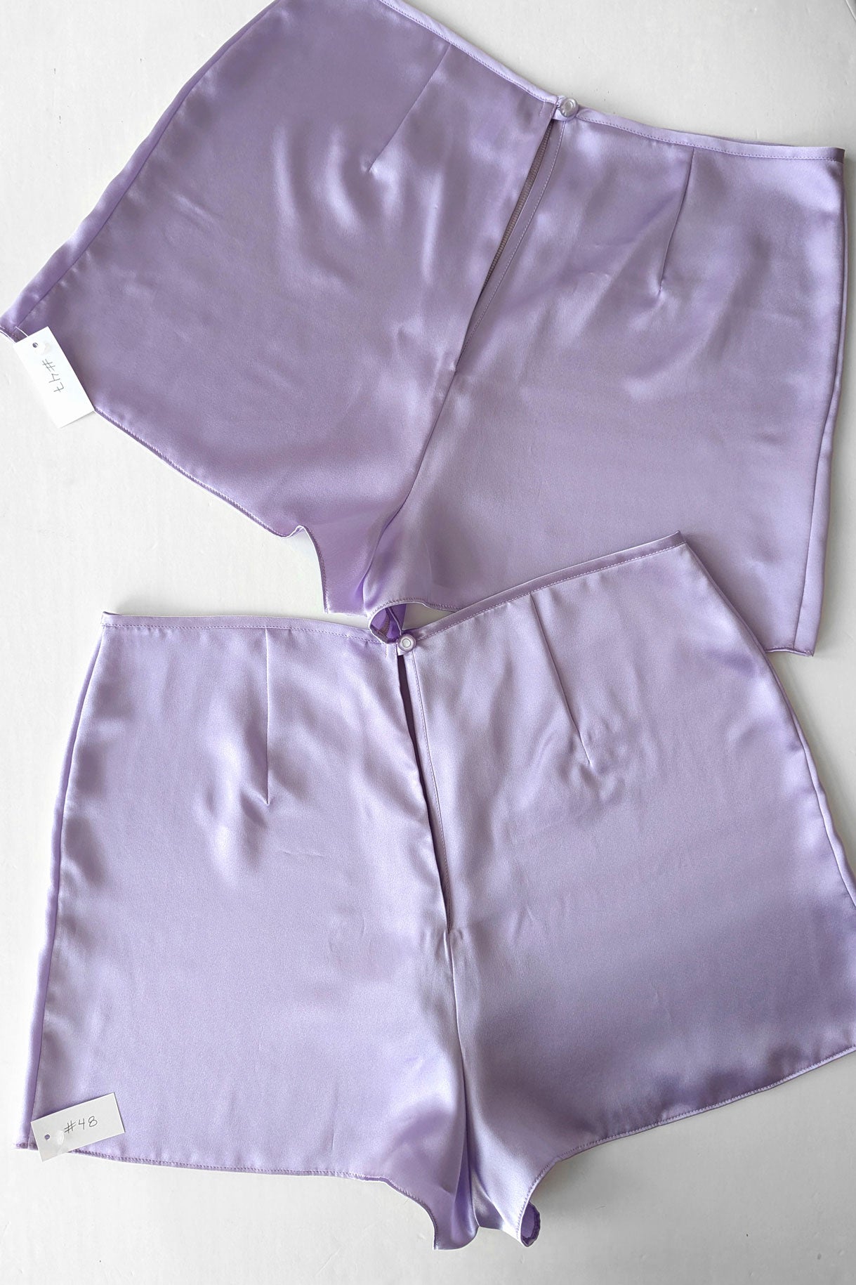 Silk tap pants - Lilac