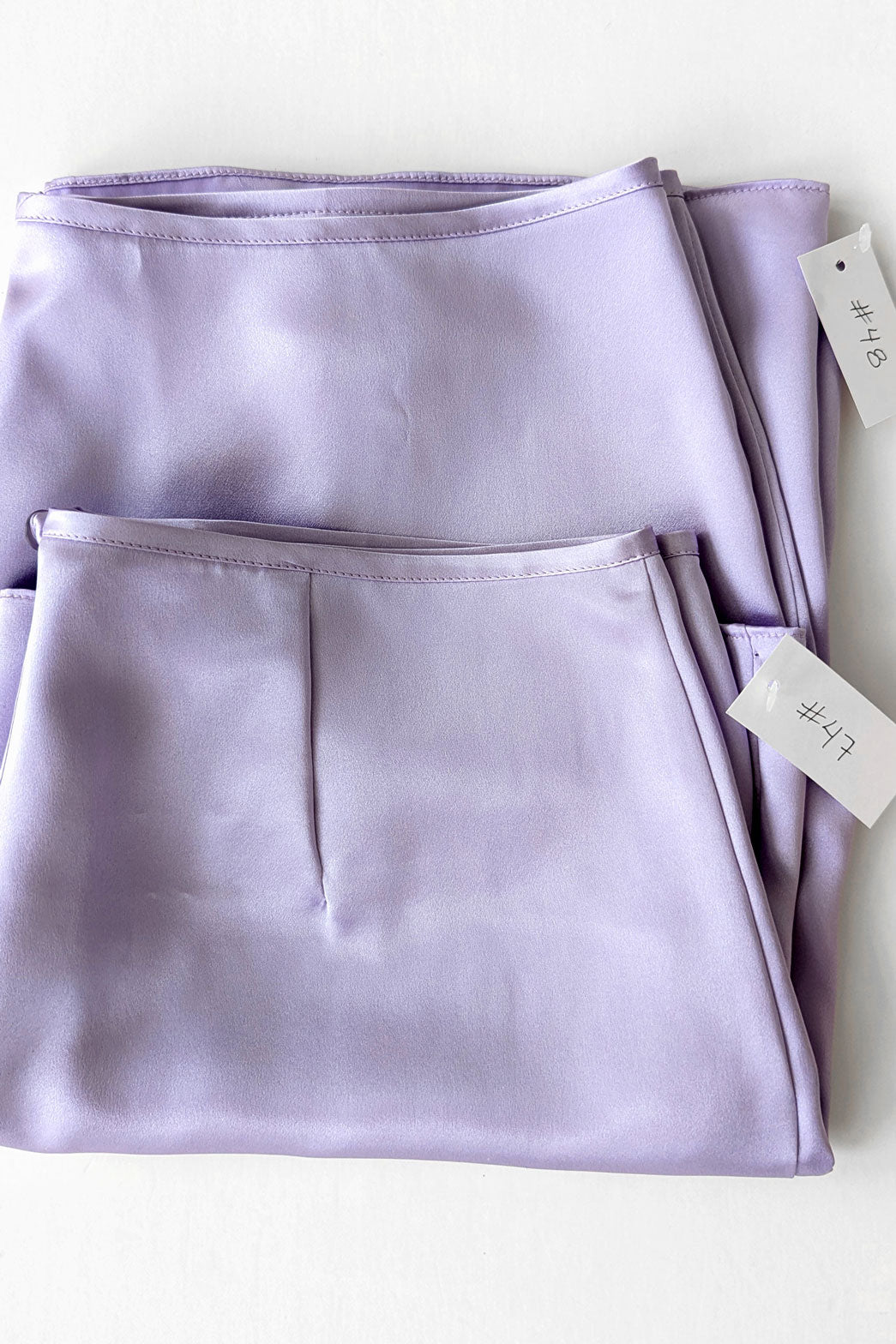 Silk tap pants - Lilac