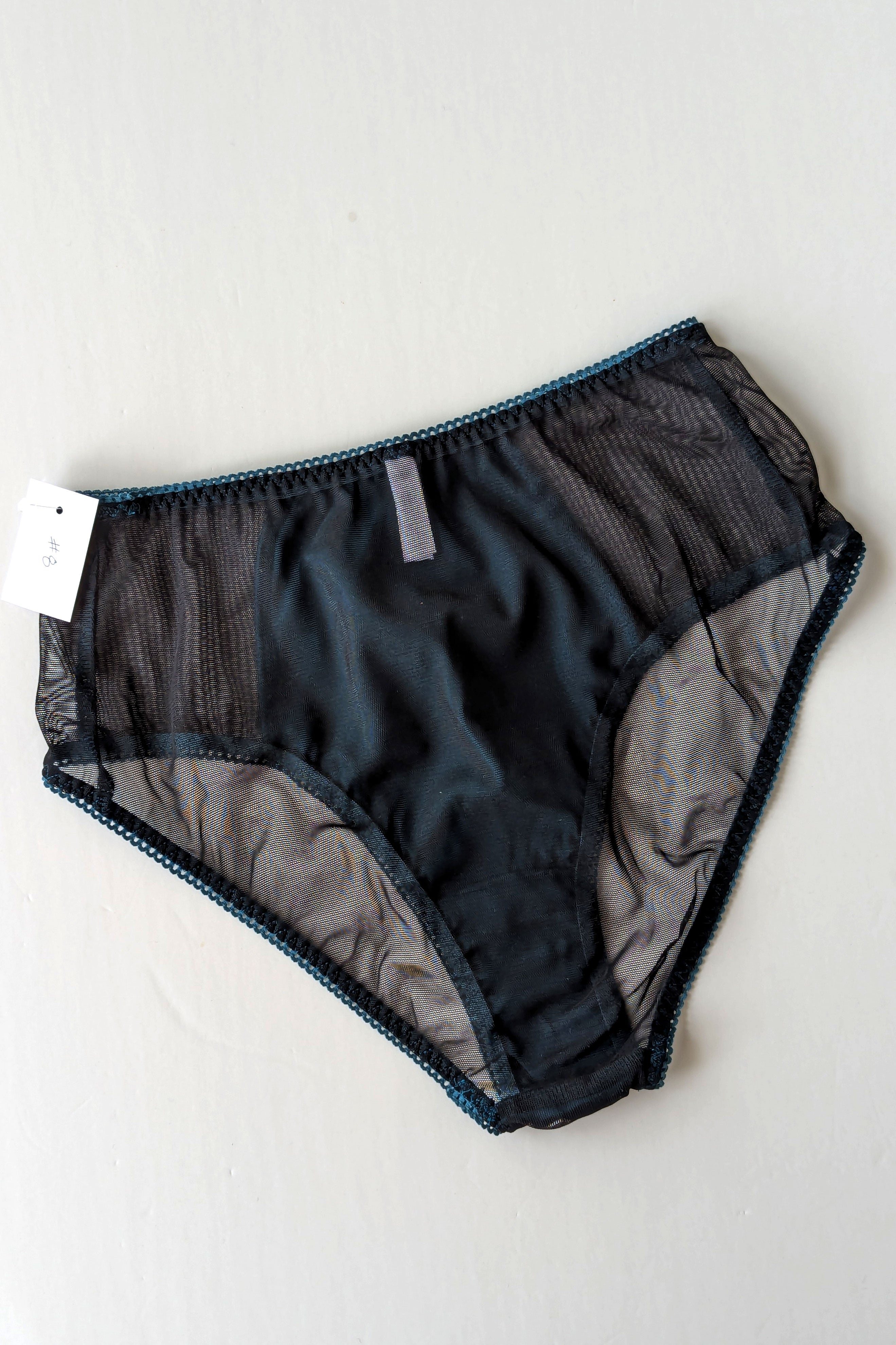 Silk and lace knickers - Ocean 1