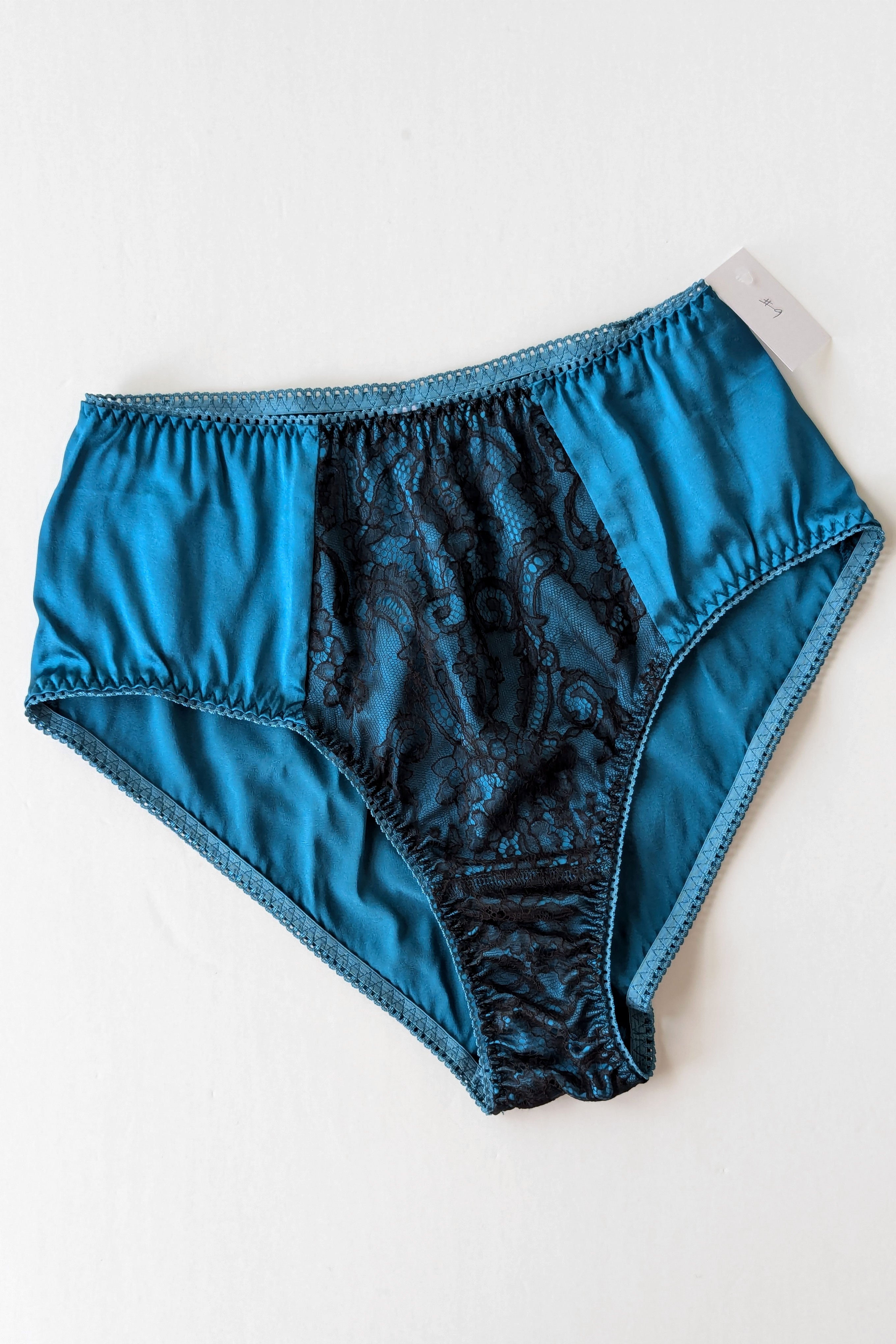 Silk and lace knickers - Ocean 2