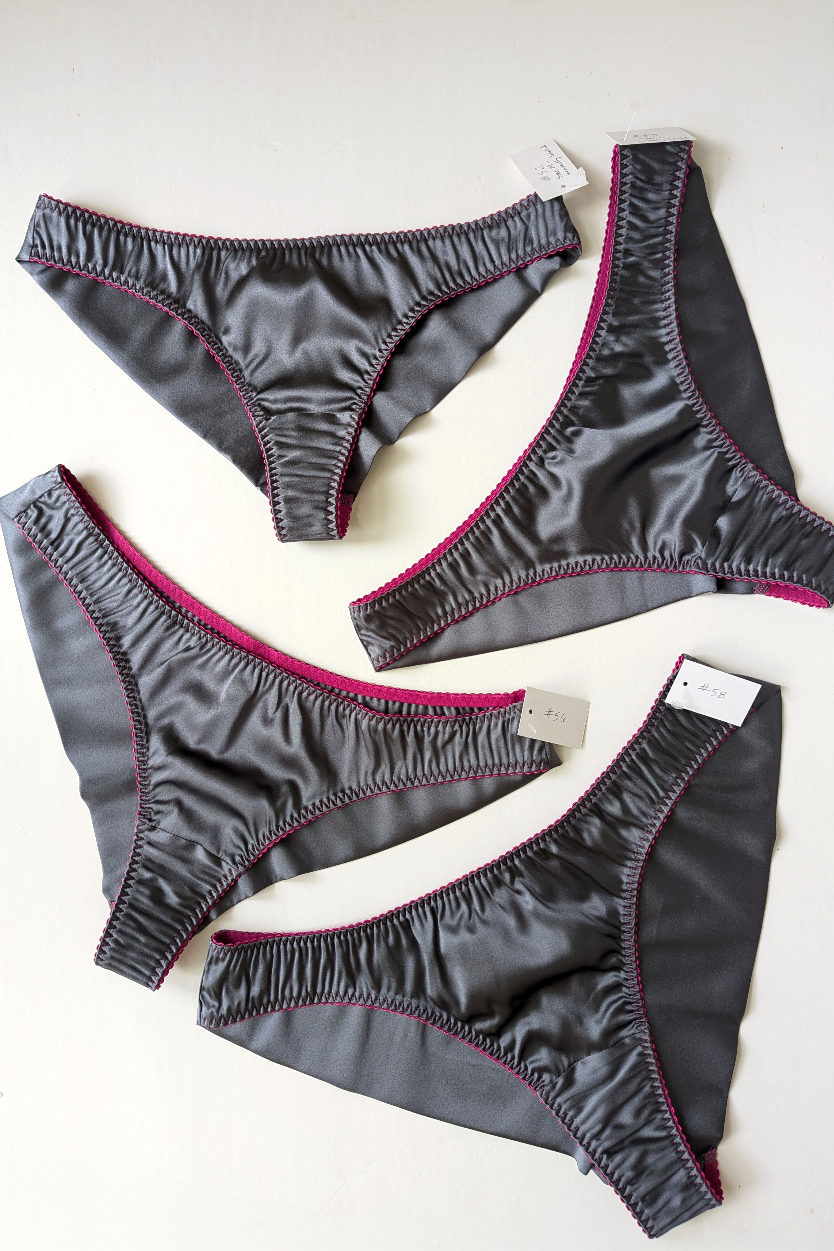 Silk knickers - Charcoal