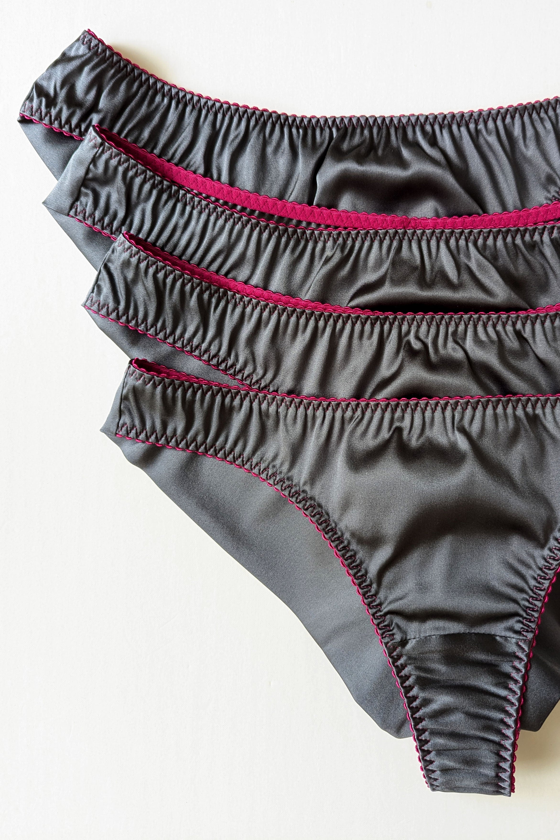 Silk knickers - Charcoal