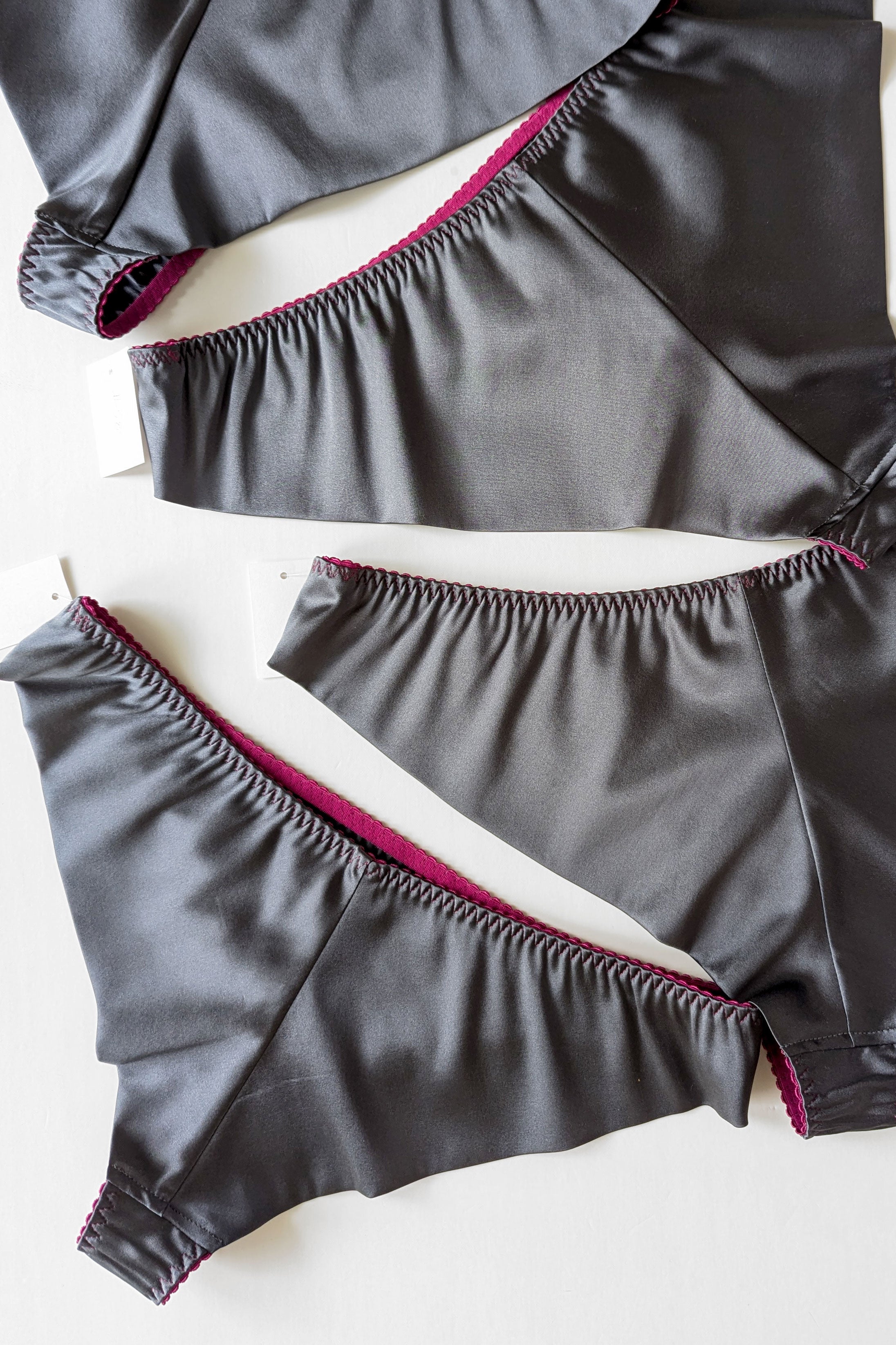 Silk knickers - Charcoal
