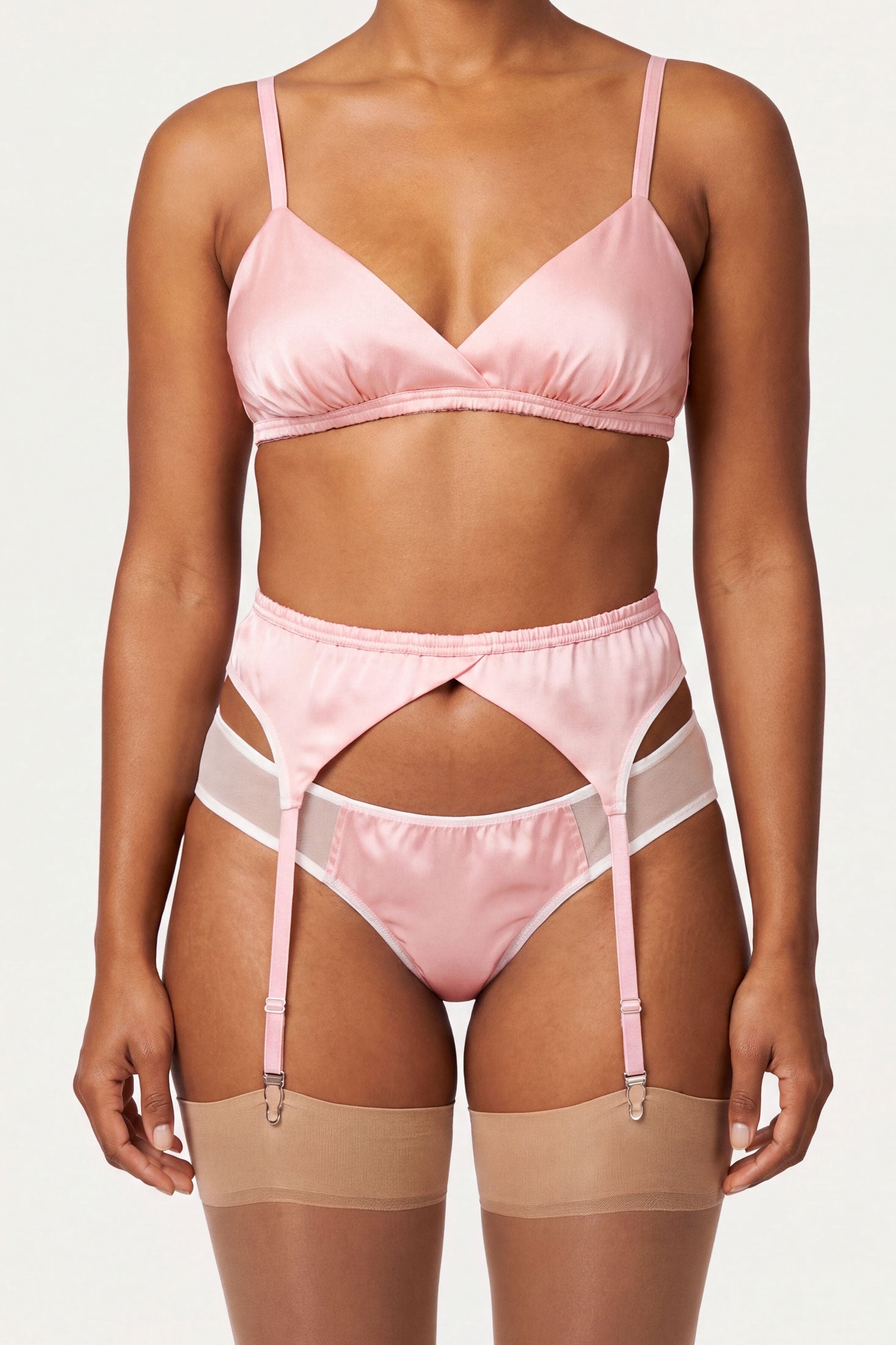 kiwu gleitgel Lace MONA 6 Strap Garter Belt Size XS-3XL