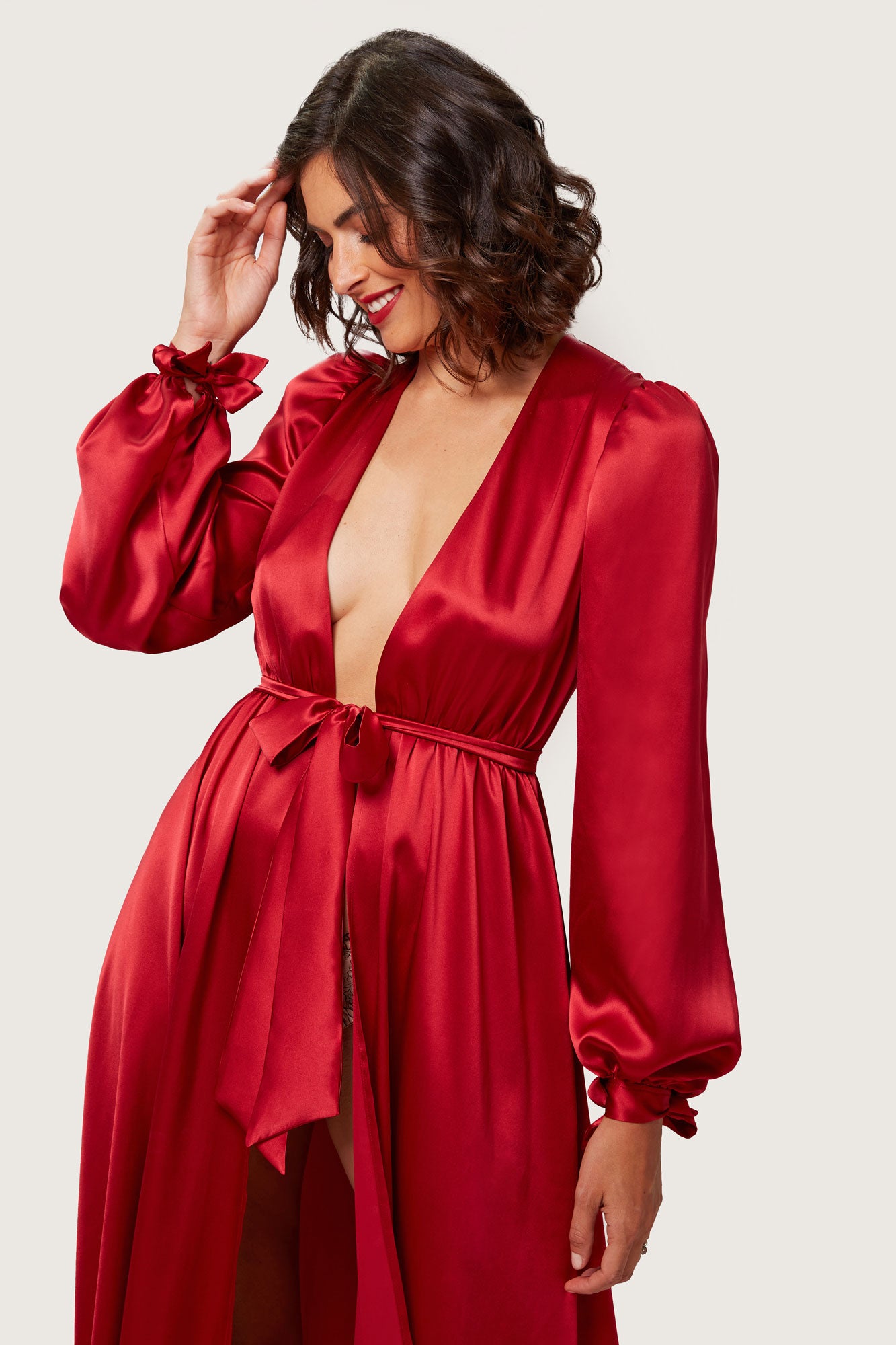 Luxury, floor-length robes and silk dressing gowns