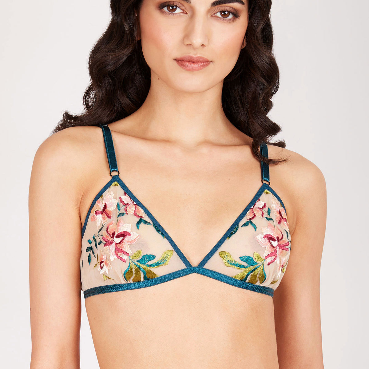 Camellia bralette  Embroidered bras and luxury lingerie